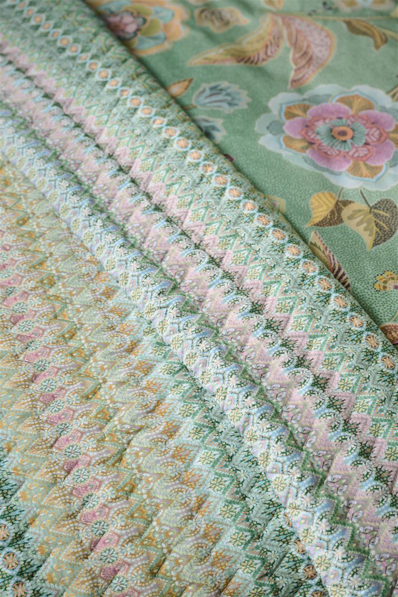 Pip Studio Tagesdecke Quilt Ashanti | grün