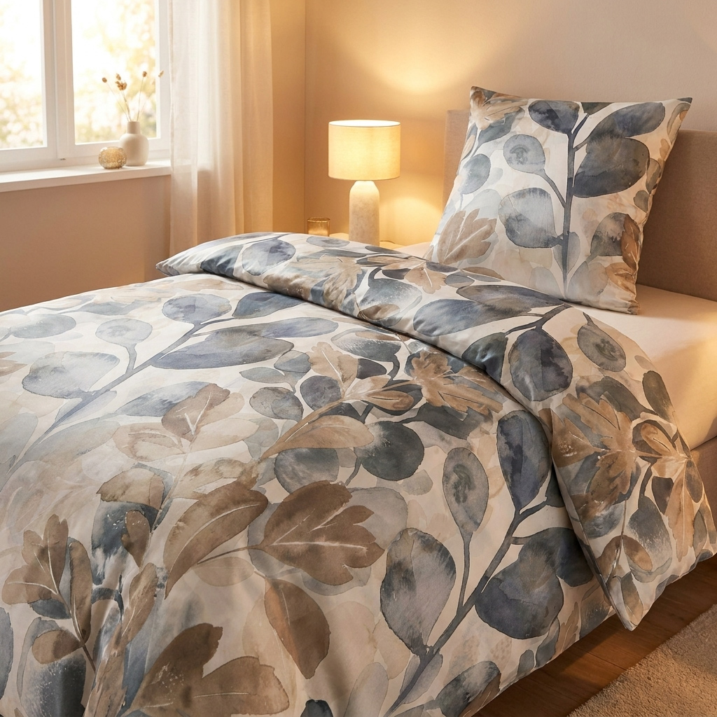Biberna Satin-Bettwäsche 0617269 | 547 Kitt