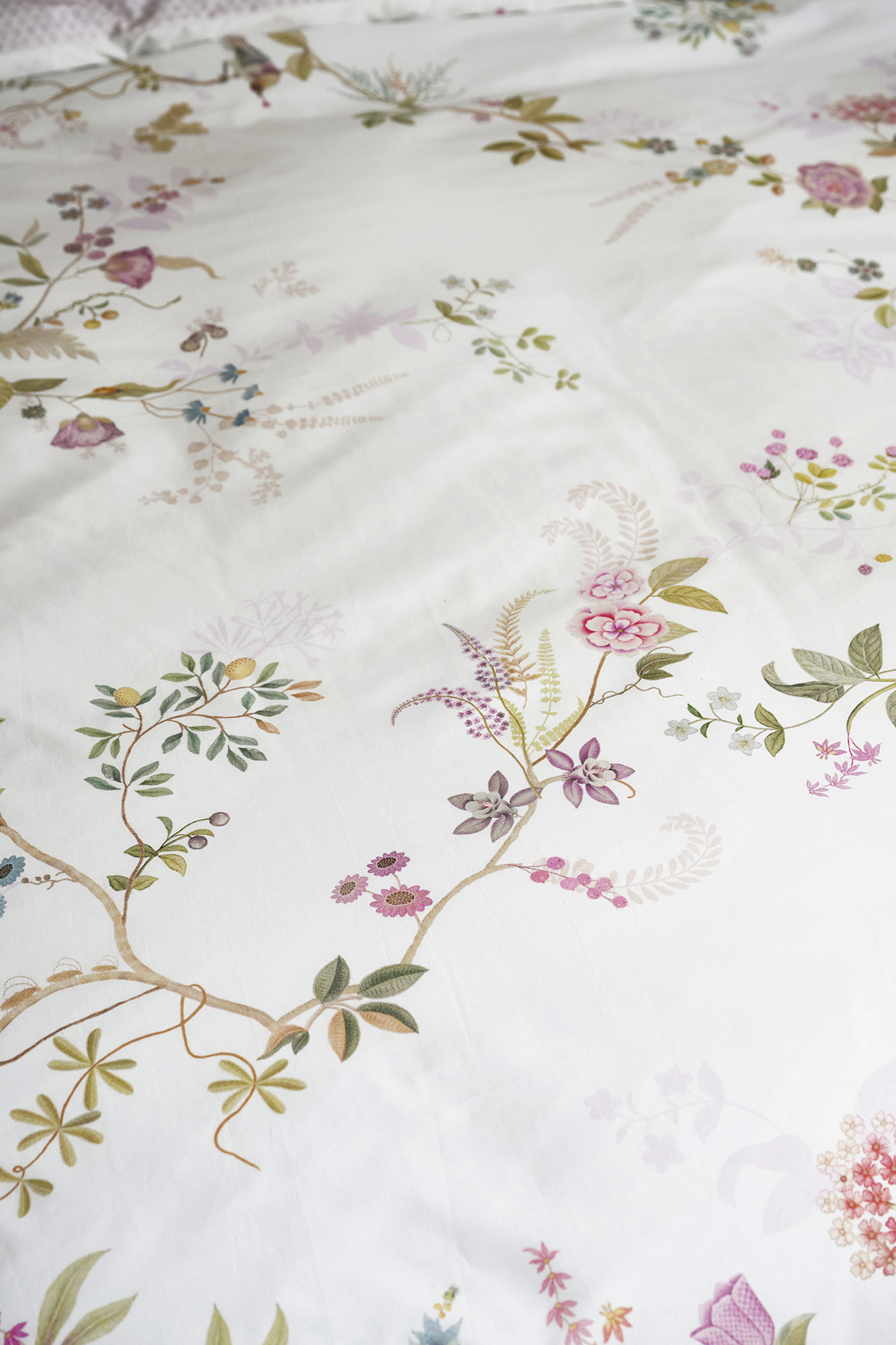 Pip Studio Perkalbettwäsche Bustani | White