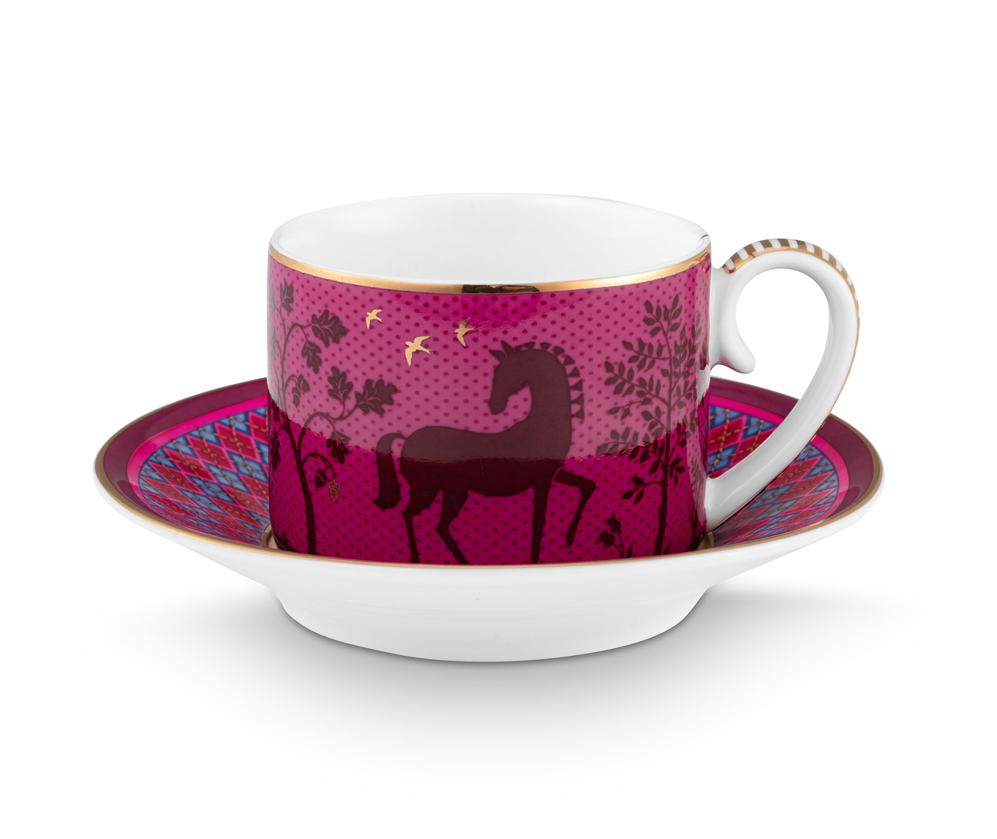 Pip Studio Espressotasse & Untertasse Deerest Darling | Pink