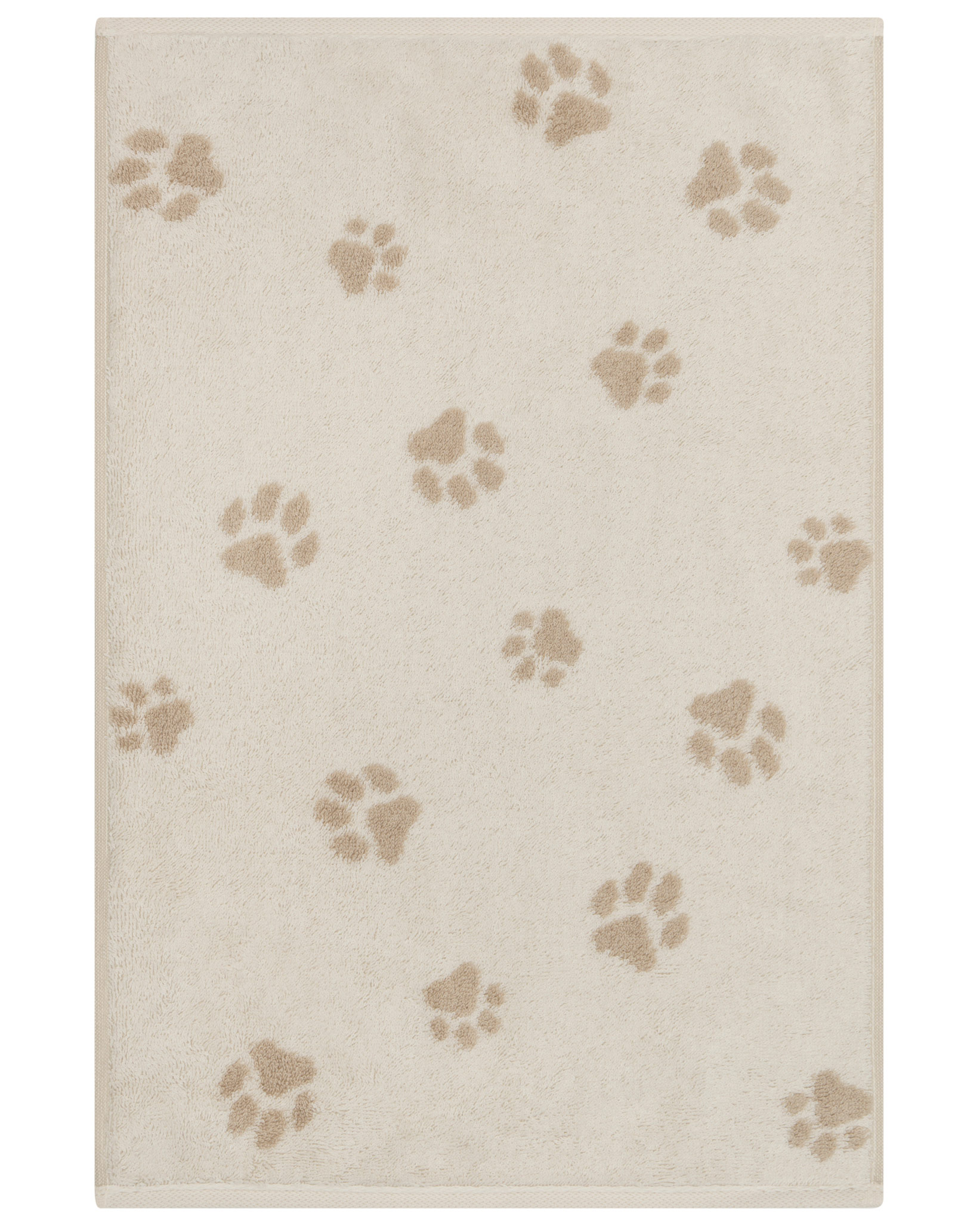 Cawö Gästetuch We love Dogs 6247 | 33 natur/beige