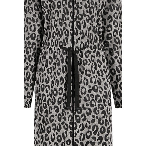 Cawö Damen Kapuze-Bademantel 851 | 77 basalt