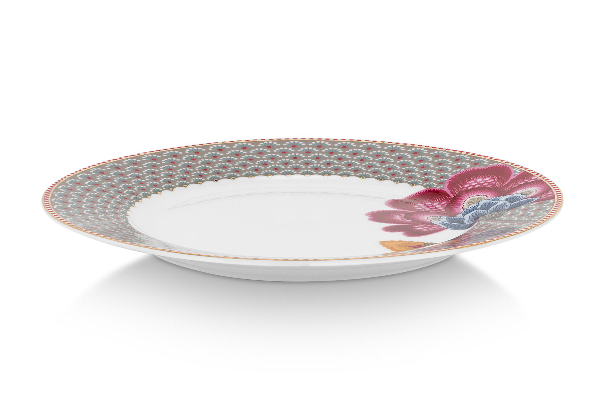 Pip Studio Frühstücksteller Blooming Tales | Khaki