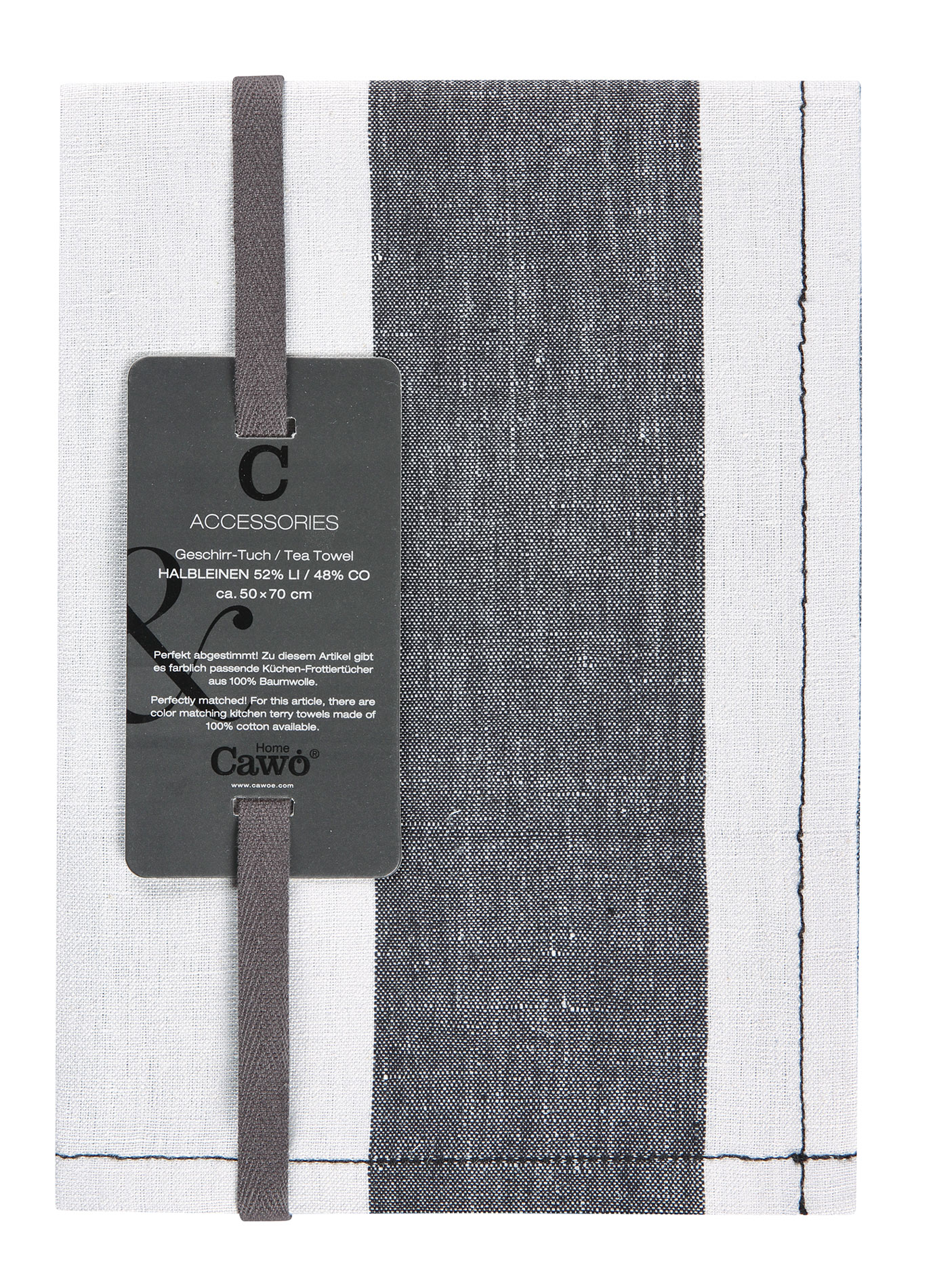 Cawö Geschirrtuch Zoom 120 | 97 schwarz