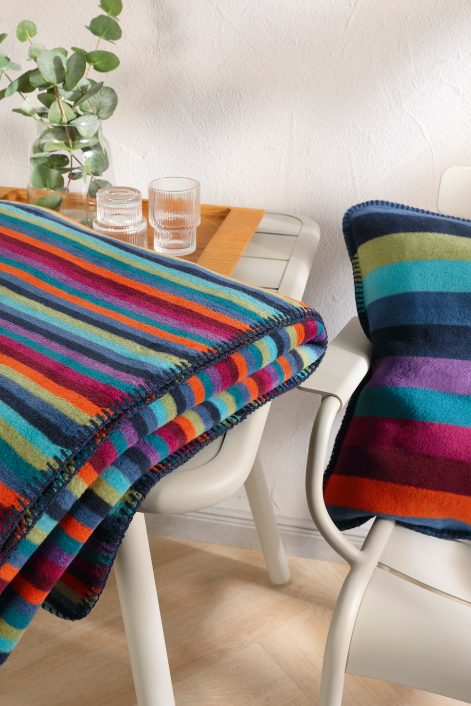 Cawö Wohndecke Lifestyle 70480 | 84 multicolor dunkel