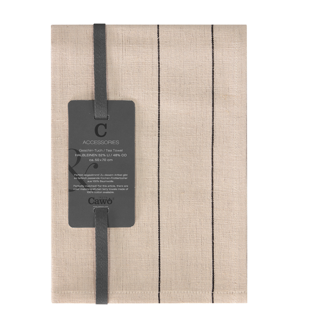 Cawö Geschirrtuch Nature  532 | 30 leinen