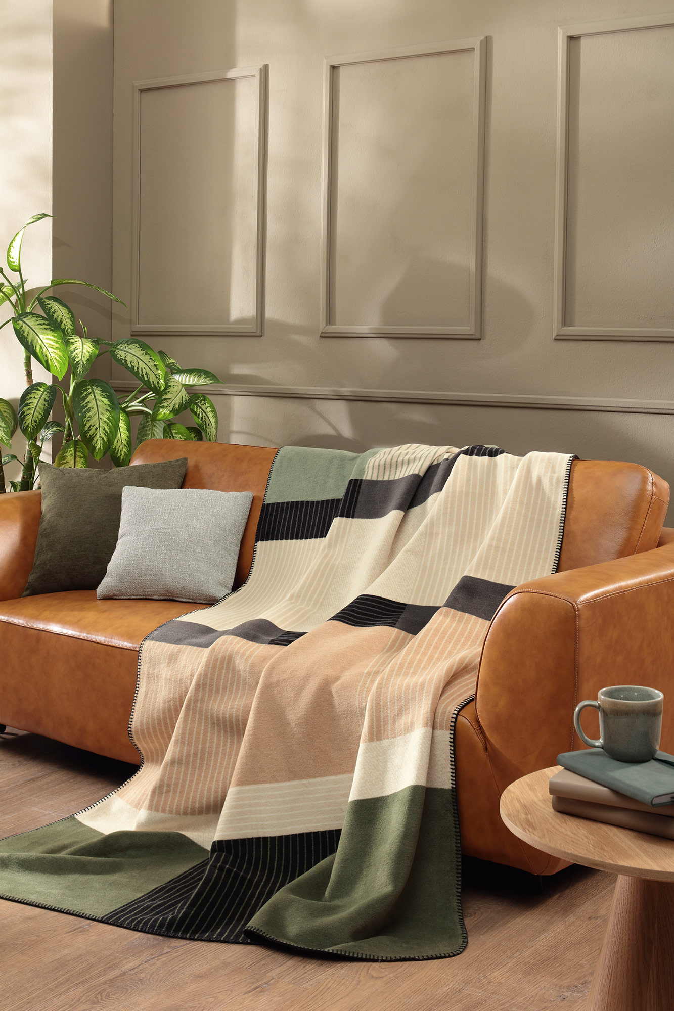 Biederlack Plaid / Decke Land Check