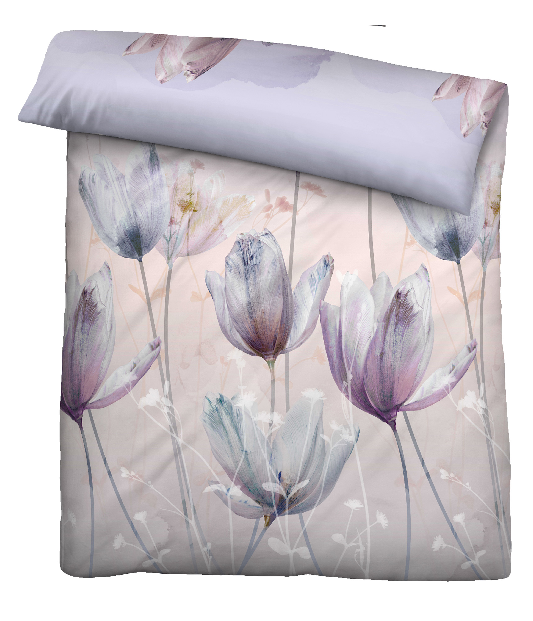 Biberna Satin-Bettwäsche 0614508 | 324 Flieder