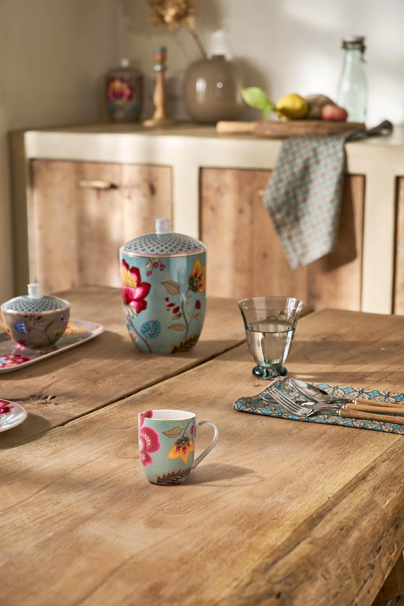 Pip Studio Tasse klein Blooming Tales | Fantasy Blue