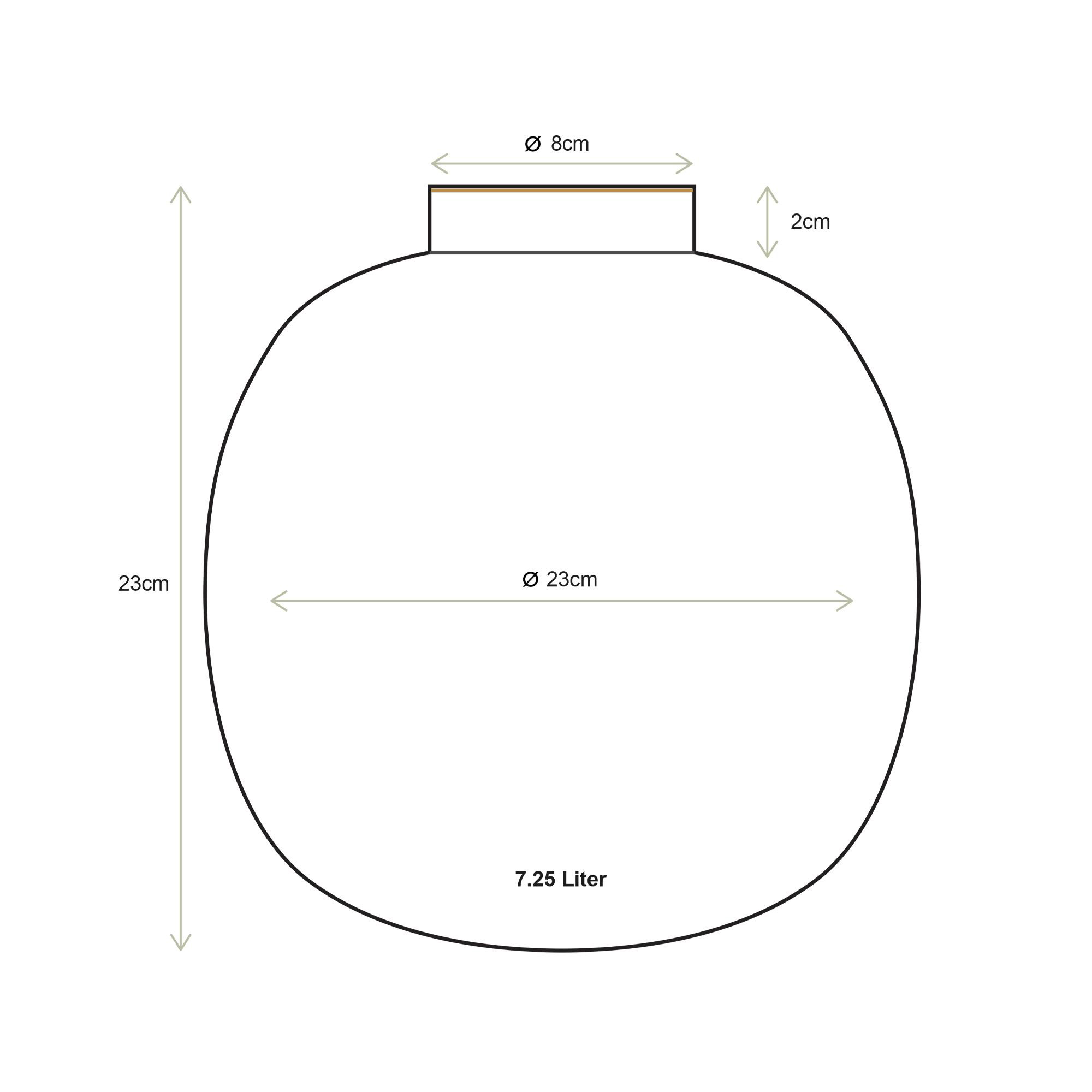 Pip Studio Vase | Gelb