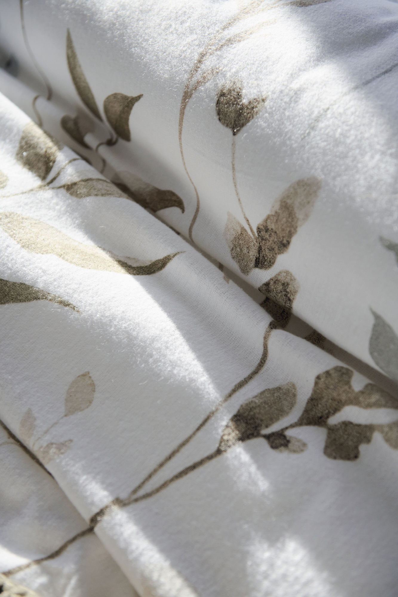 Beddinghouse Flanellbettwäsche Twigs | weiß