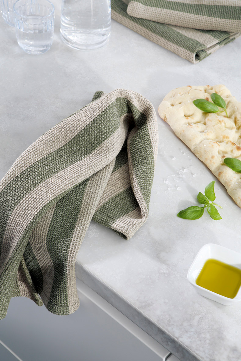 Cawö Küchenhandtuch Piqué Cuisine 536 | 43 field/natur