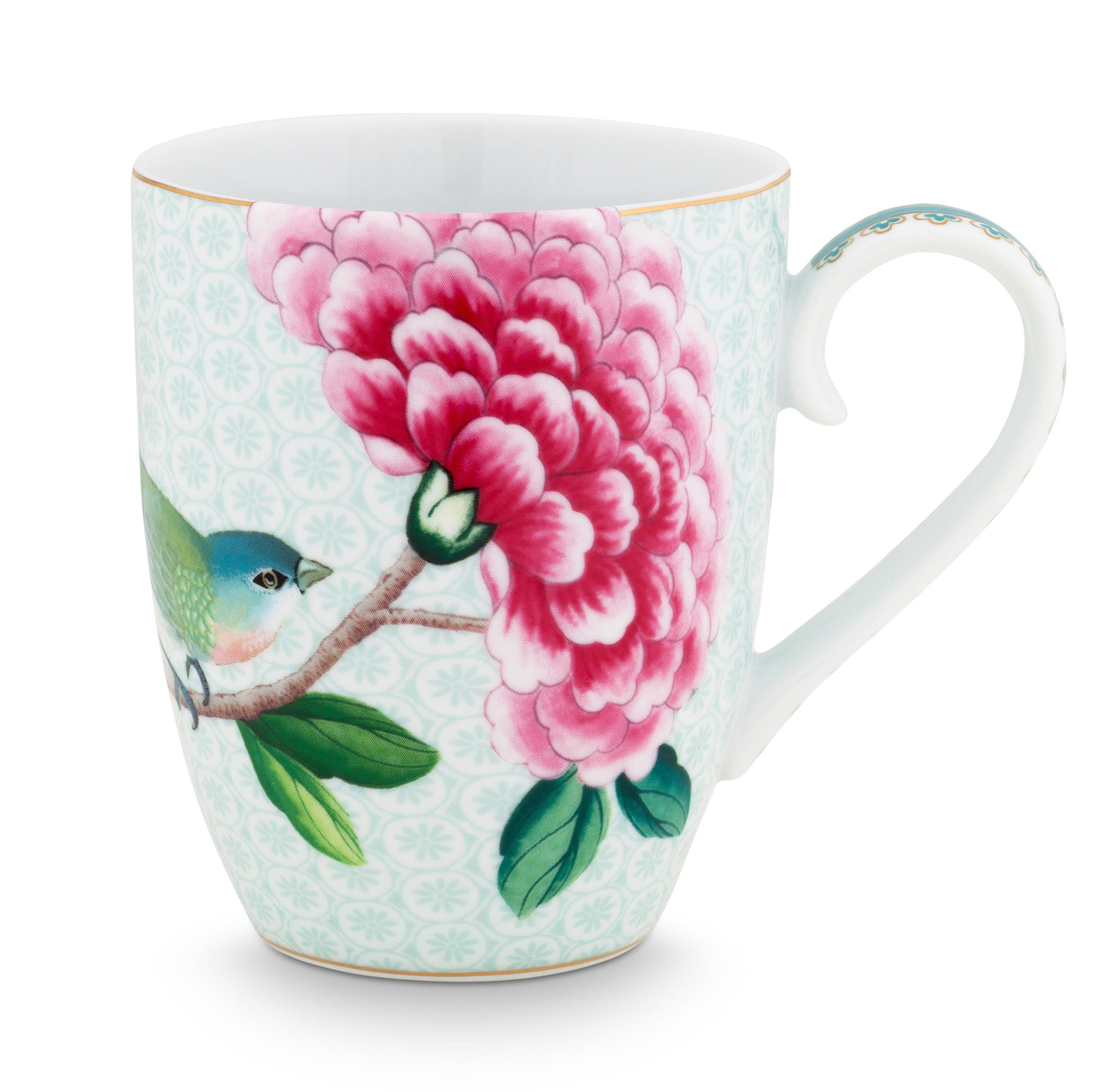 Pip Studio Tasse gross Blushing Birds |  weiss
