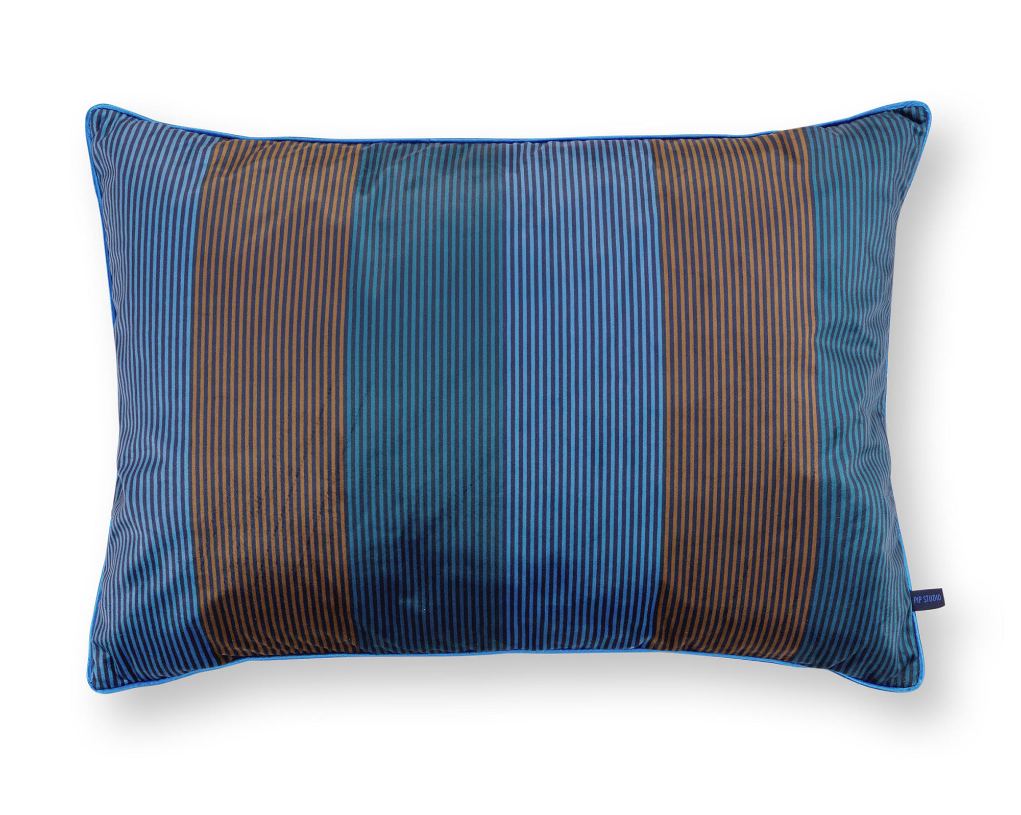 Pip Studio Kissen Multi Stripe | blau