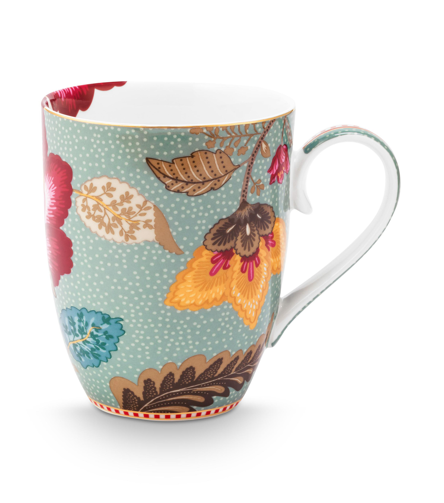 Pip Studio Tasse gross Blooming Tales | Fantasy Blue