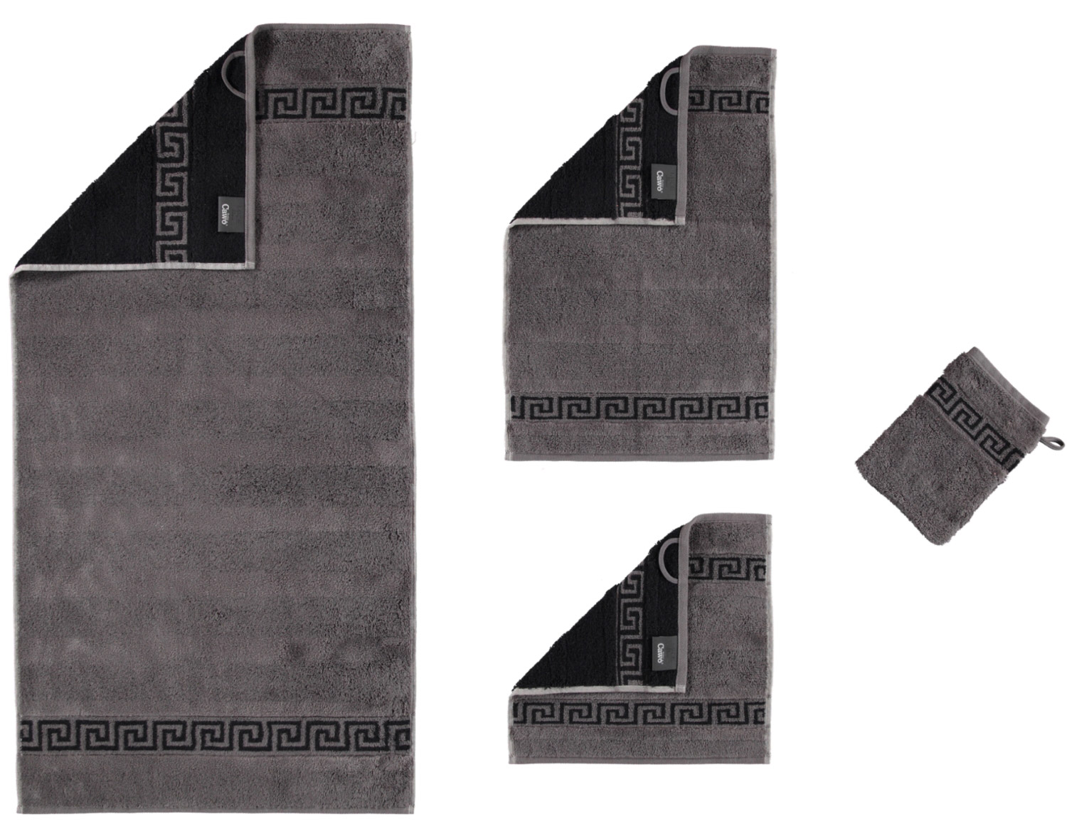 Cawö Handtuch Noblesse Duo 1003 | 79 Anthrazit