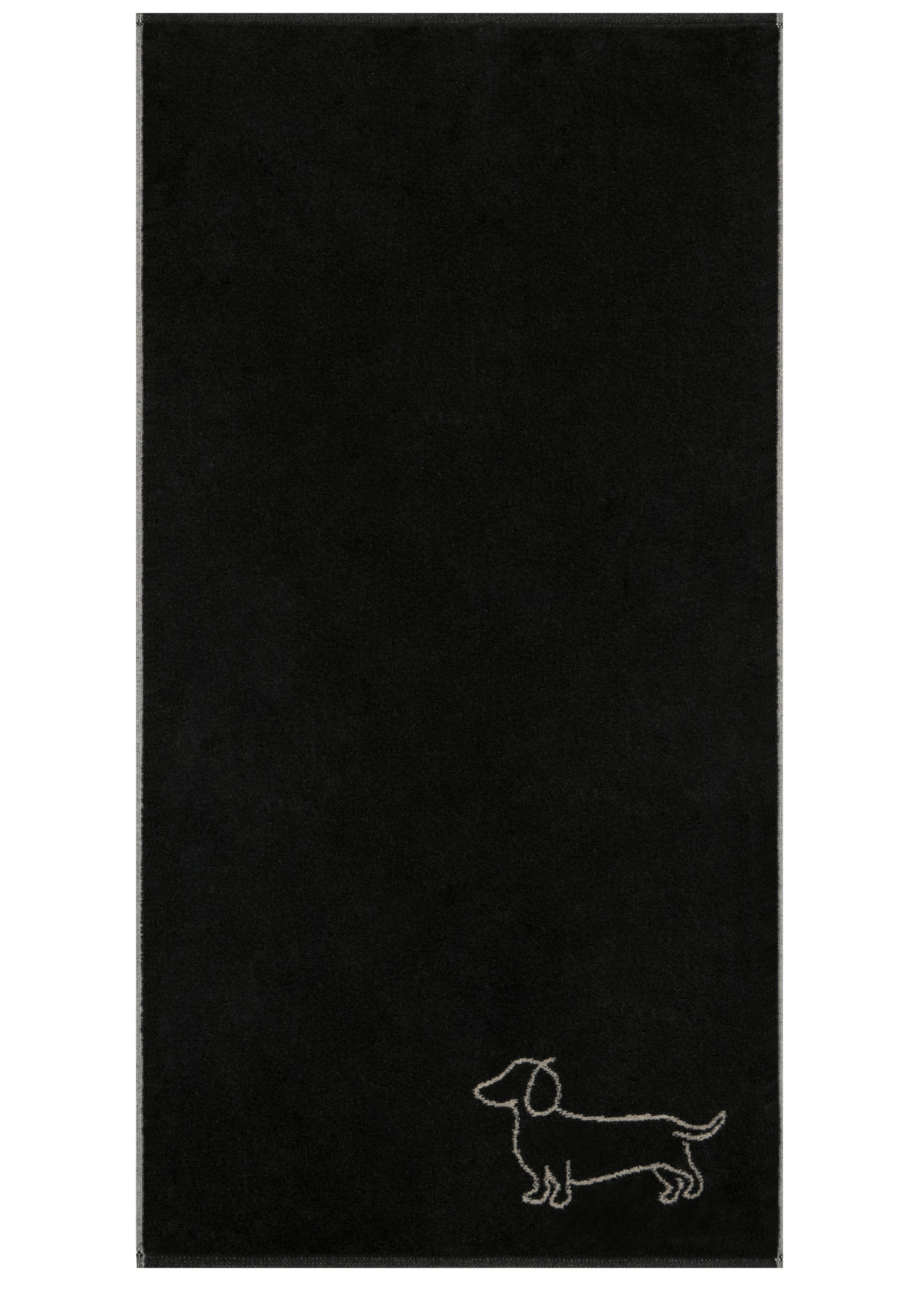 Cawö Handtuch We love Dogs 6248 | 93 schwarz/beige Cawö Handtuch We love Dogs 6248 | 93 schwarz/beige