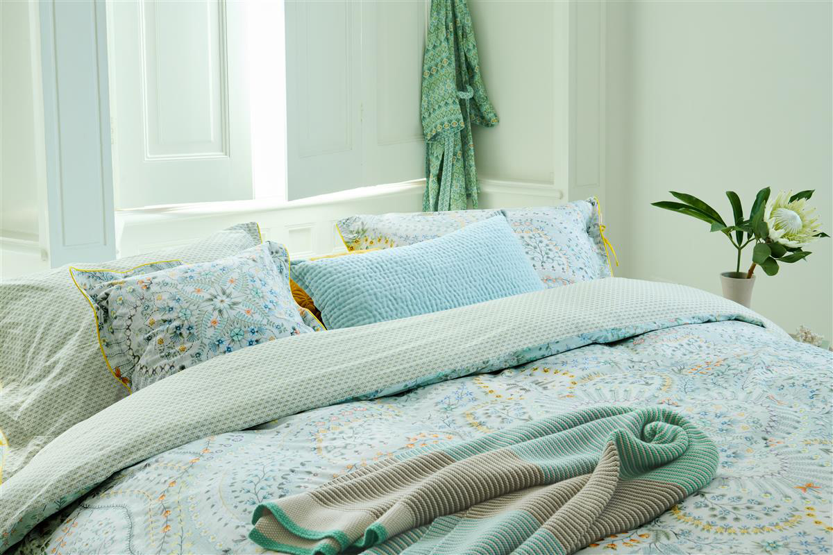 Pip Studio Perkalbettwäsche Alfombra | hellblau