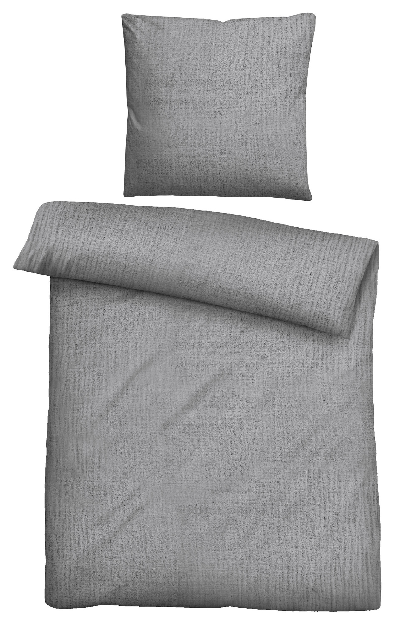 Biberna Musselin-Bettwäsche 0480500 | 017 Sturmgrau