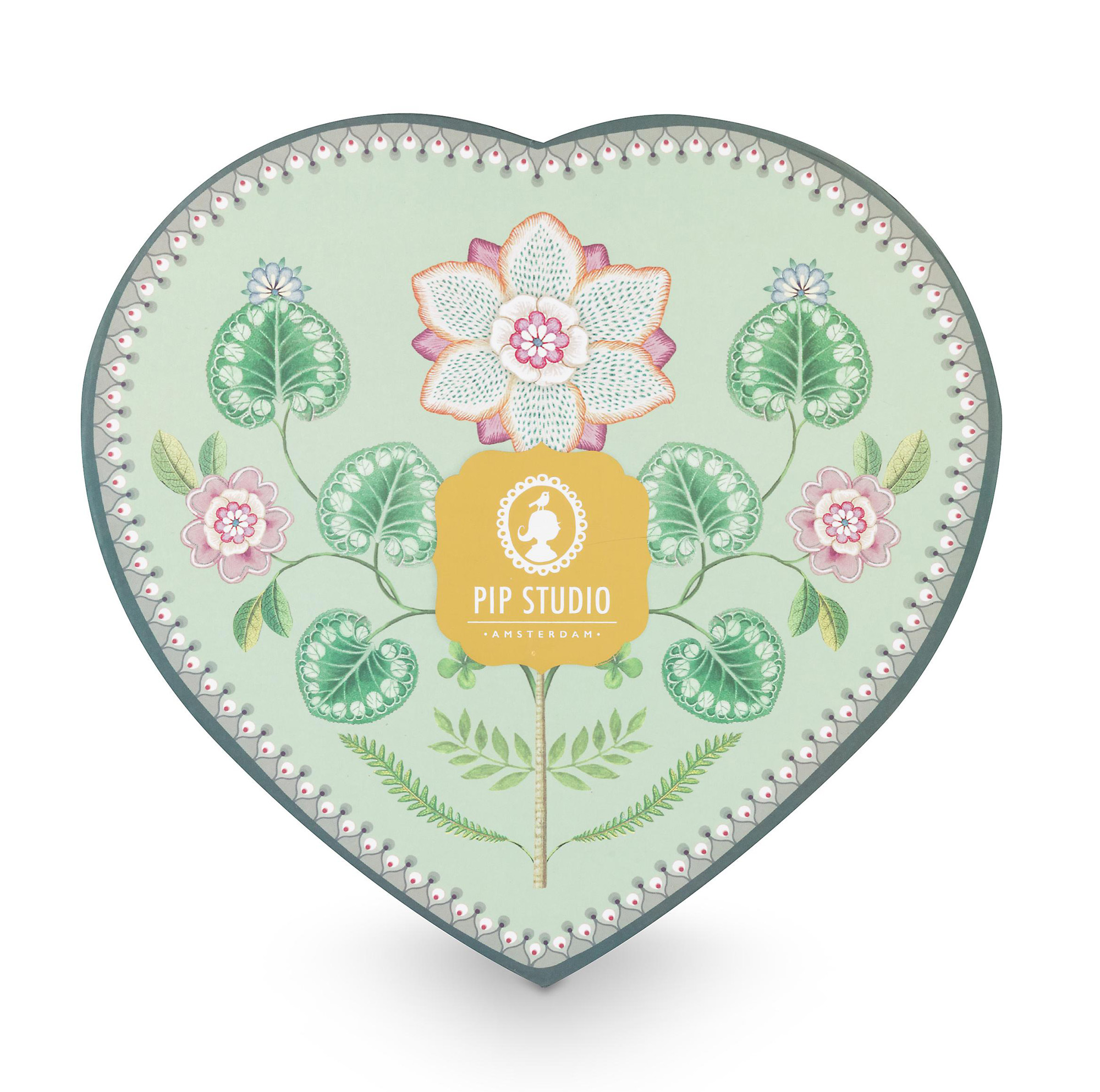 Pip Studio 2er Set ferzförmige Teller Lily & Lotus | Light G