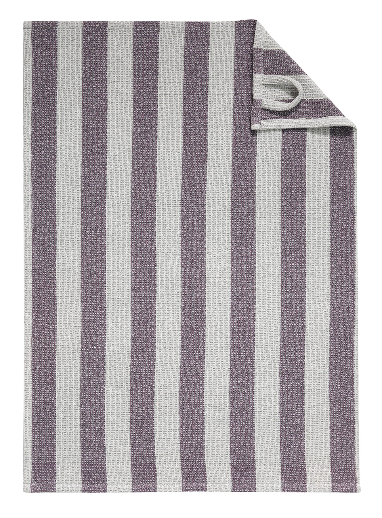 Cawö Küchenhandtuch Piqué Cuisine 536 | 87 plum/platin