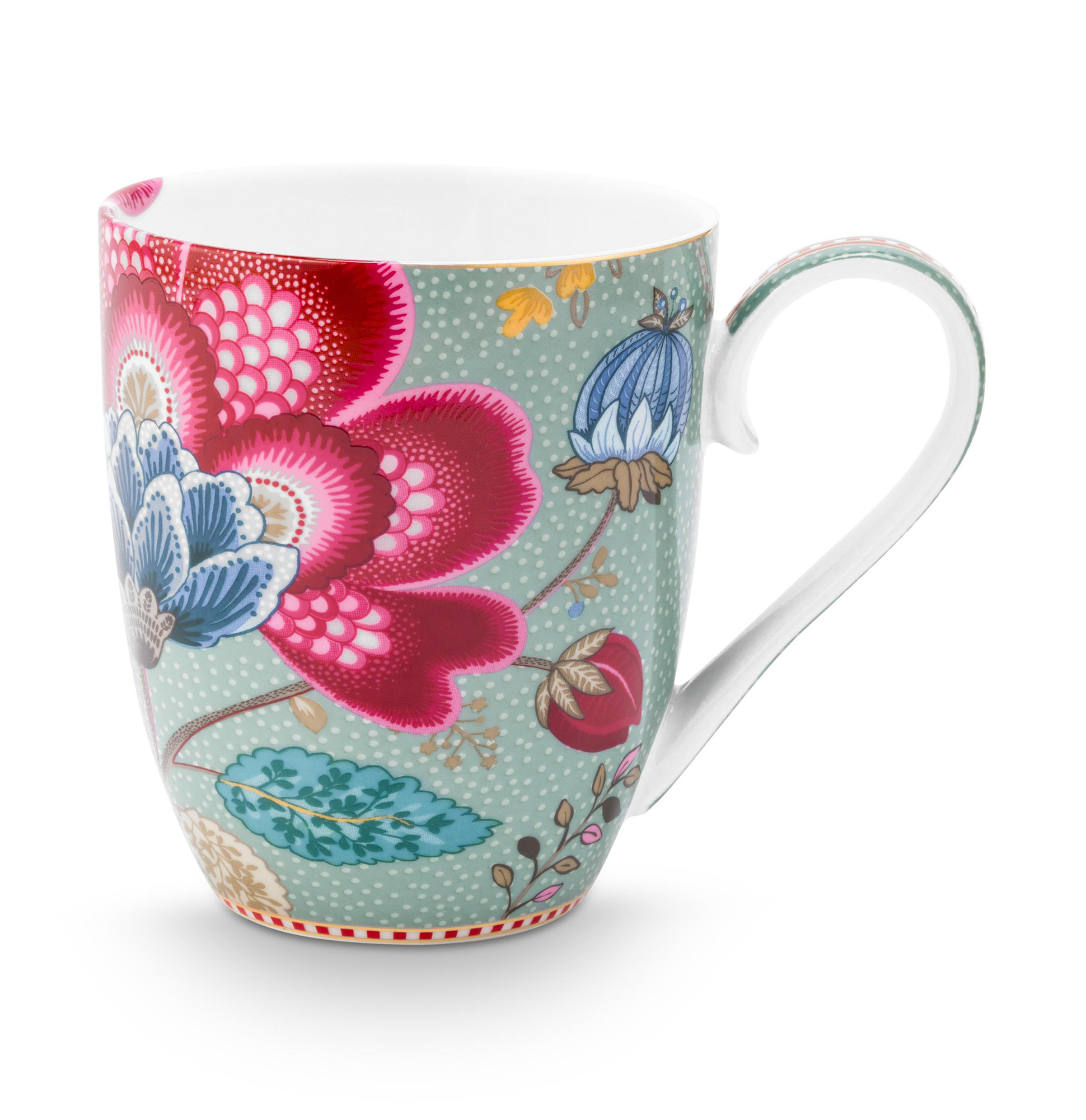 Pip Studio 2er Set Tassen XL Blooming Tales | Blue