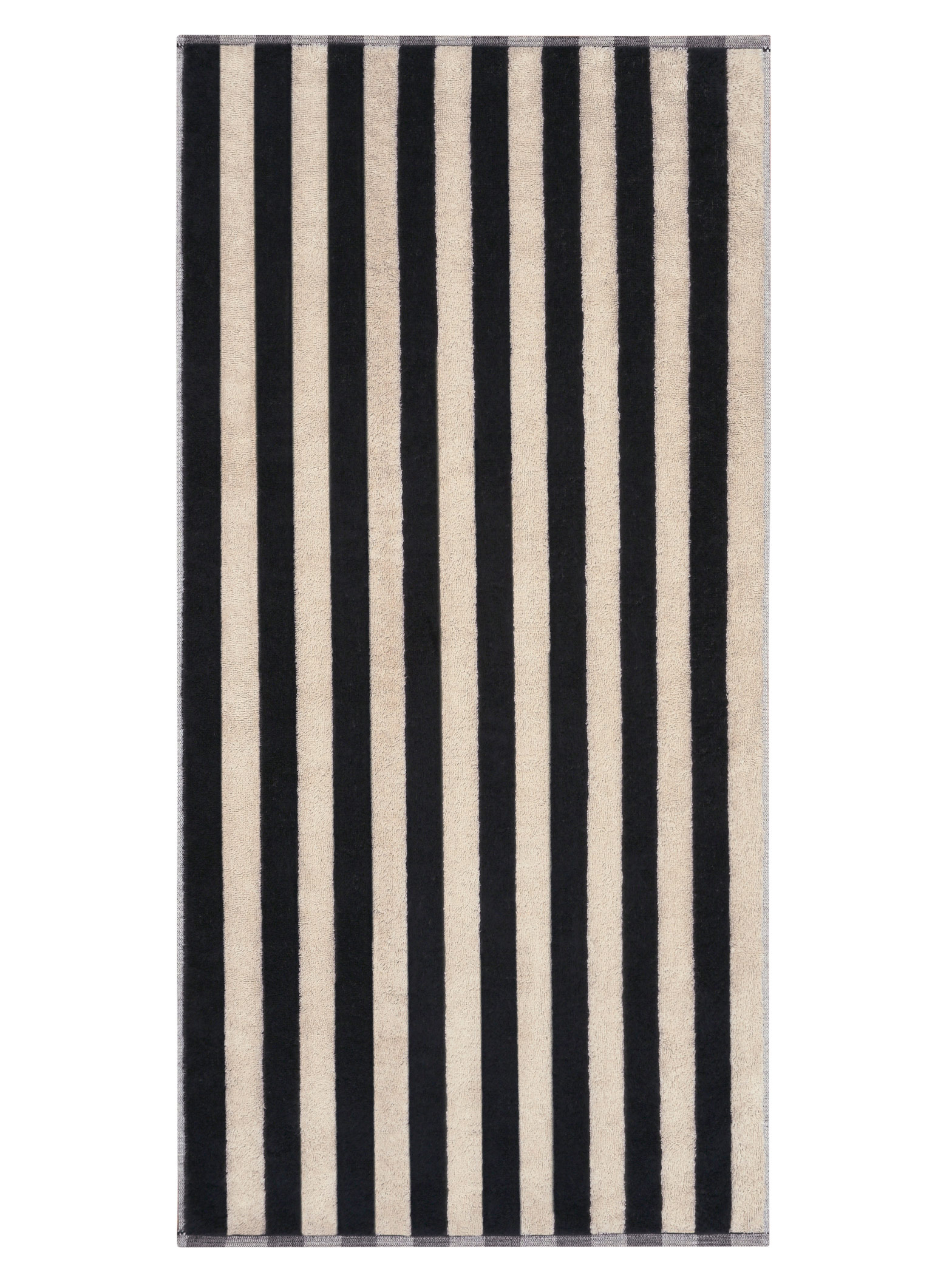 Cawö Handtuch Bold 6277 | 93 schwarz/beige