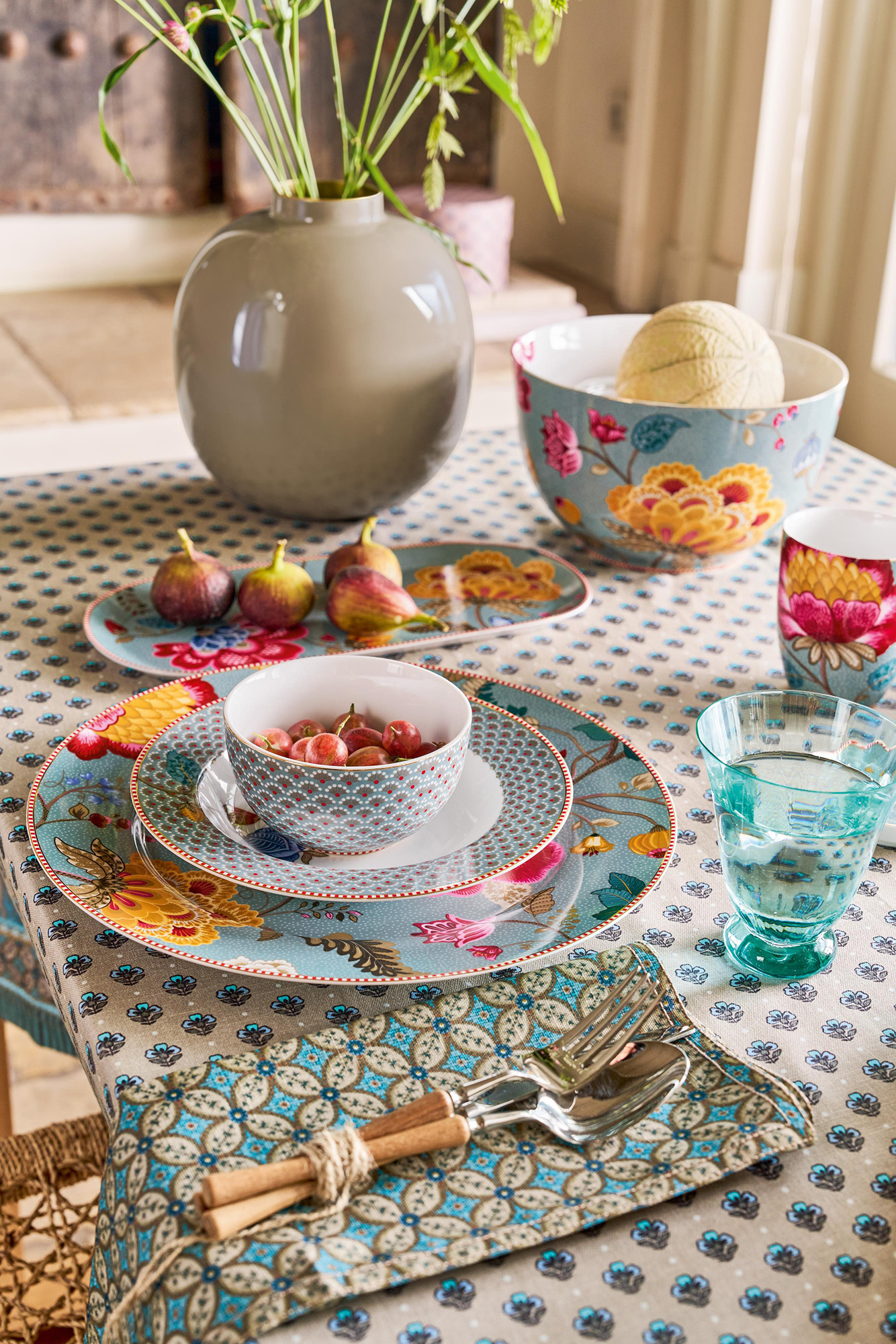 Pip Studio Schüssel Blooming Tales | Khaki