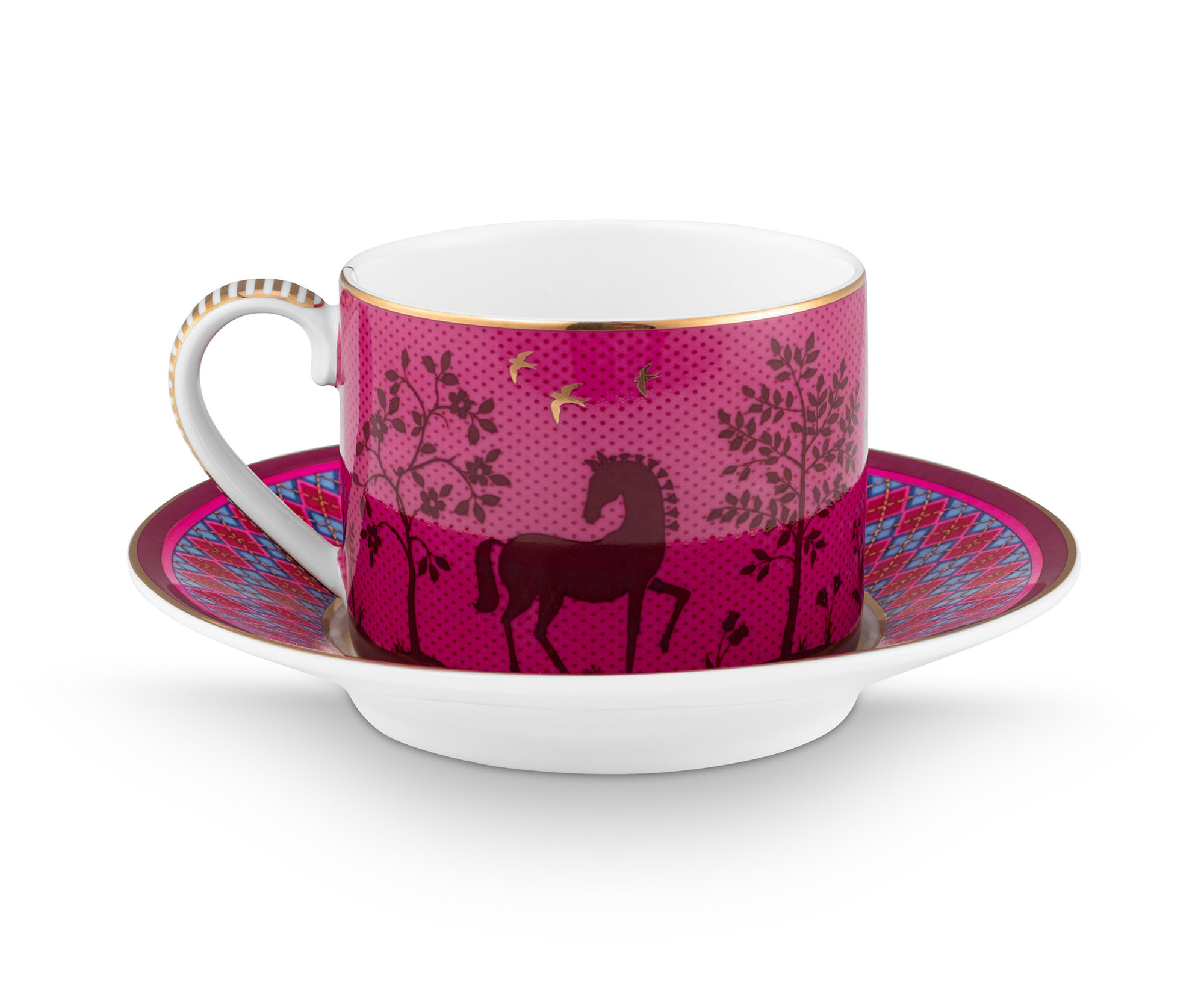 Pip Studio Tasse & Untertasse Deerest Darling | Pink