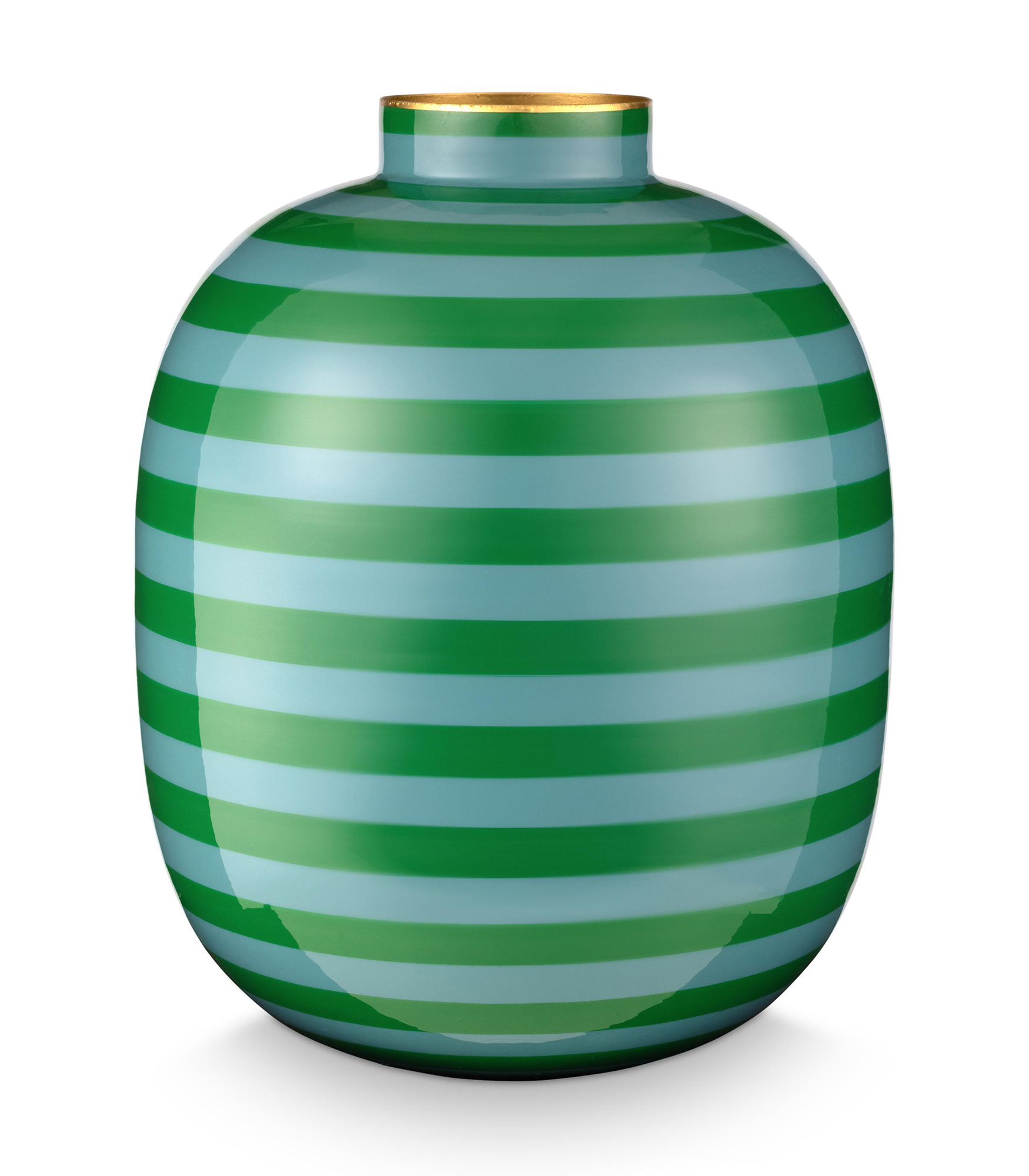 Pip Studio Vase Home Accessories | Streifen Grün