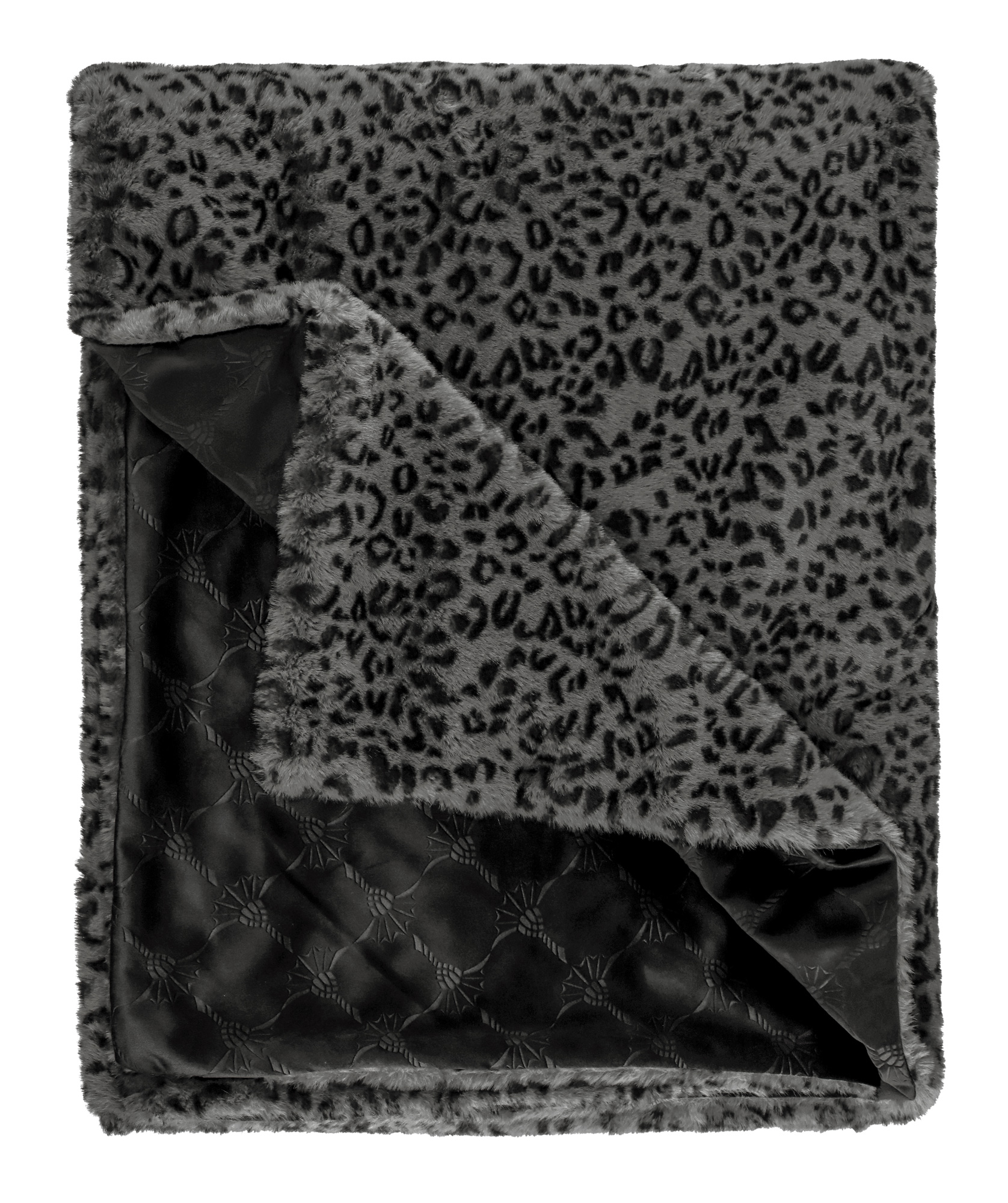 JOOP! Plaid LEONESSE | 012 anthrazit JOOP! Plaid LEONESSE | 012 anthrazit