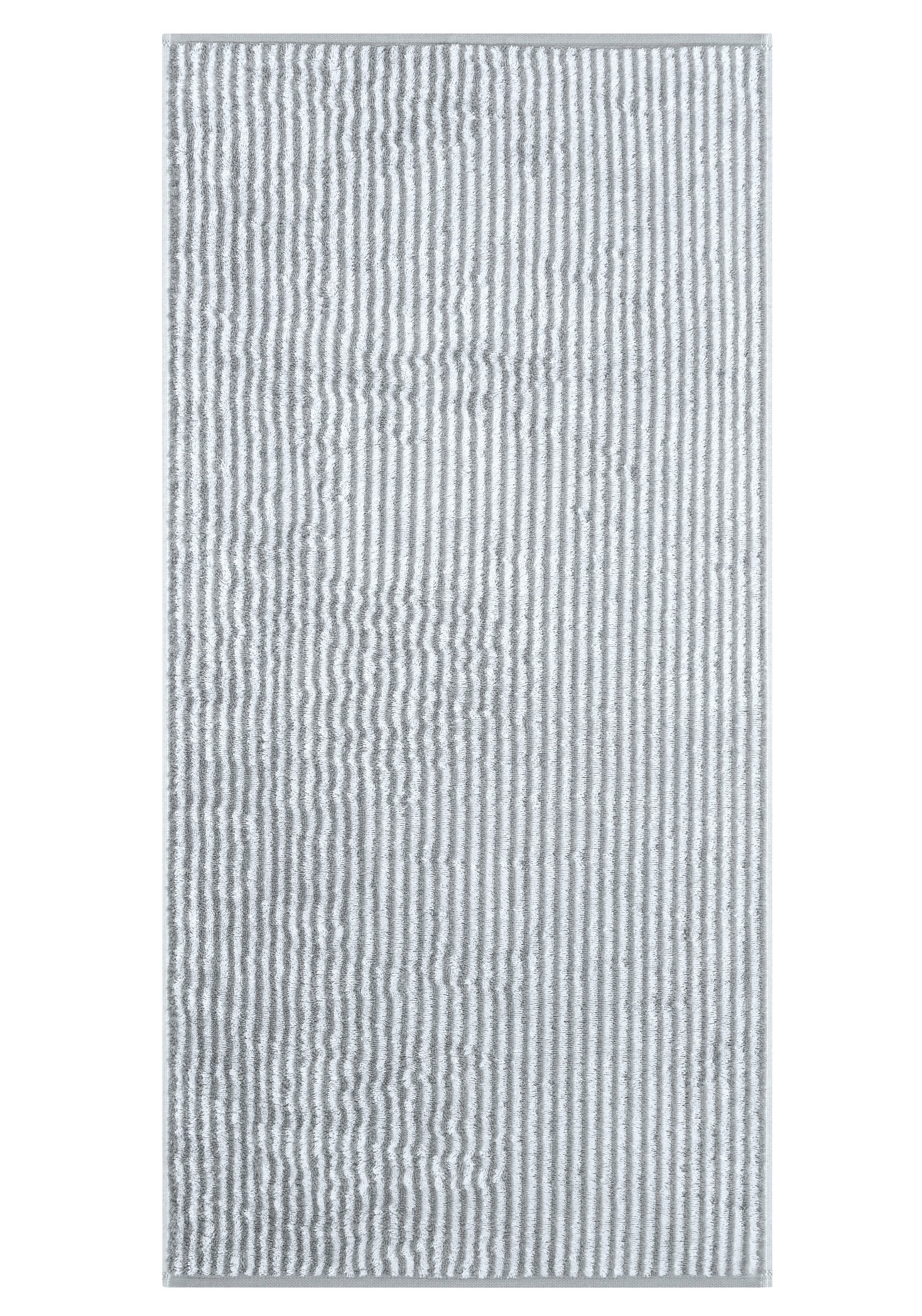 Cawö Handtuch Luxury Home Two-Tone Stripe 480 | 76 platin