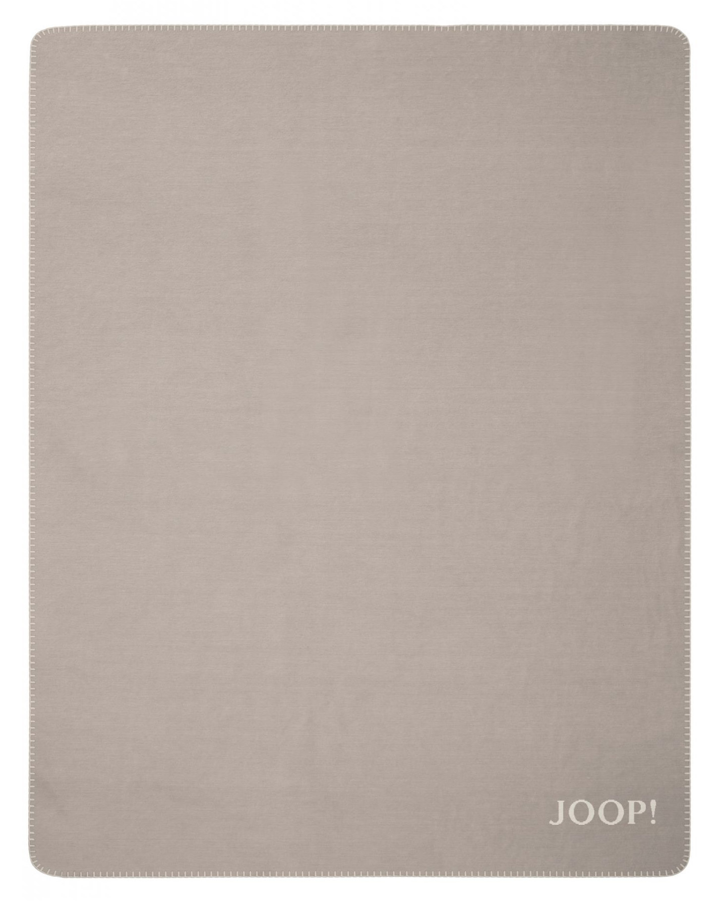 JOOP! Plaid / Wohndecke MELANGE DOUBLEFACE | Stein-Natur