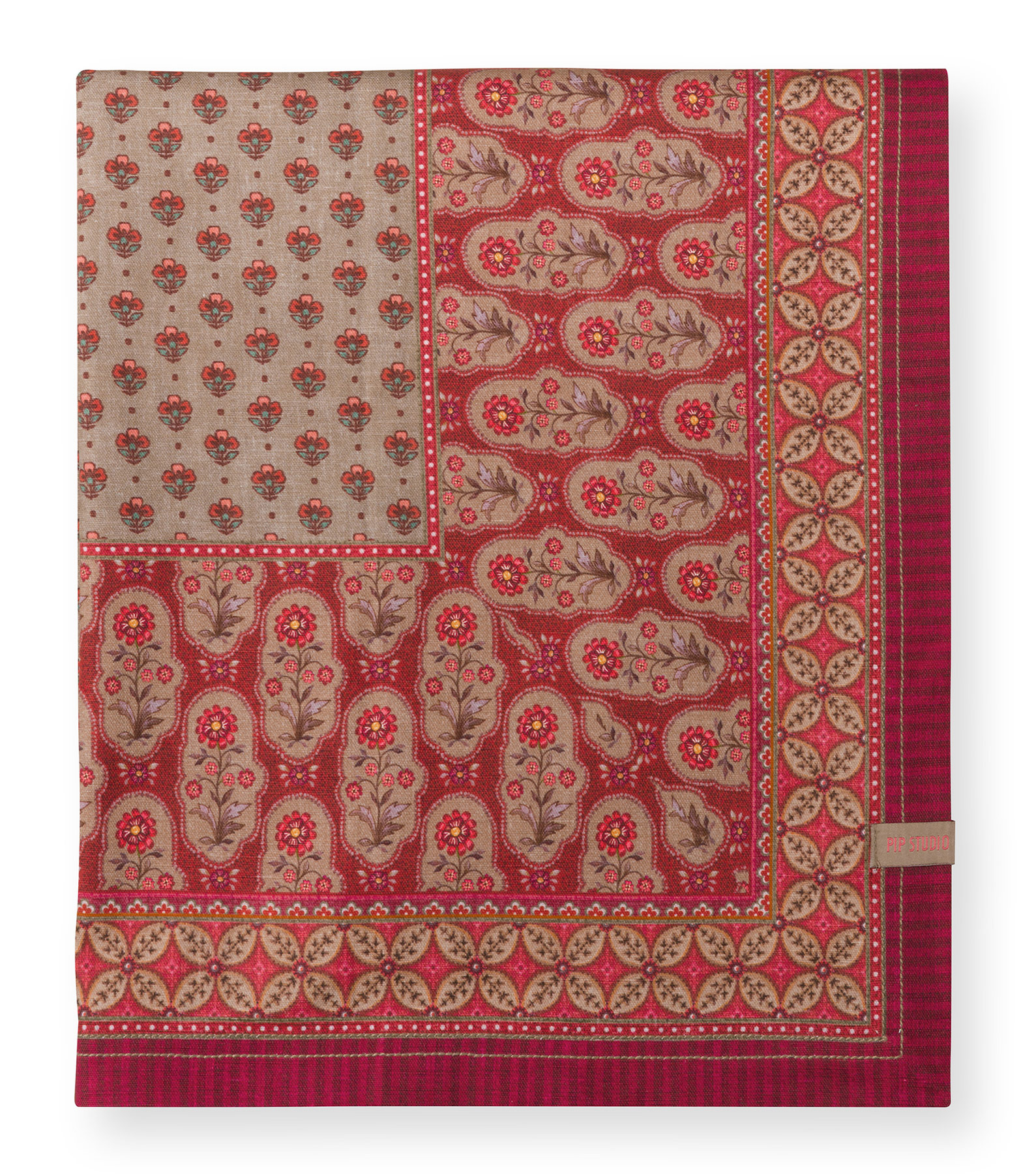 Pip Studio Tischdecke Blooming Tales | Dark Red