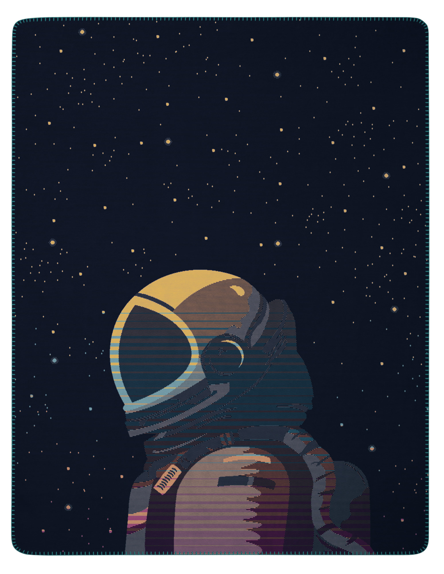 Biederlack Plaid / Wohndecke Young & Fancy | Astronaut