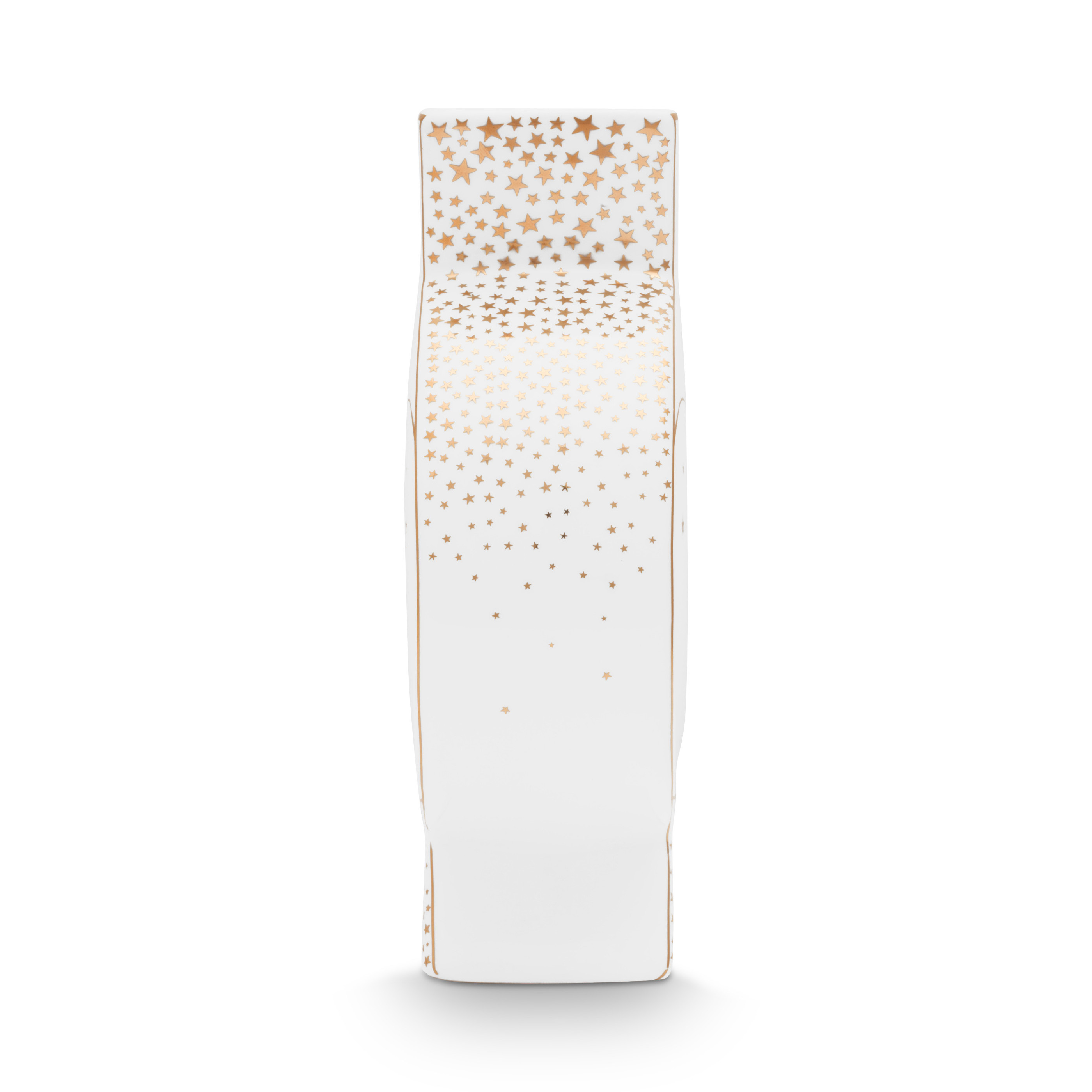 Pip Studio flache Vase Christmas | Weiss
