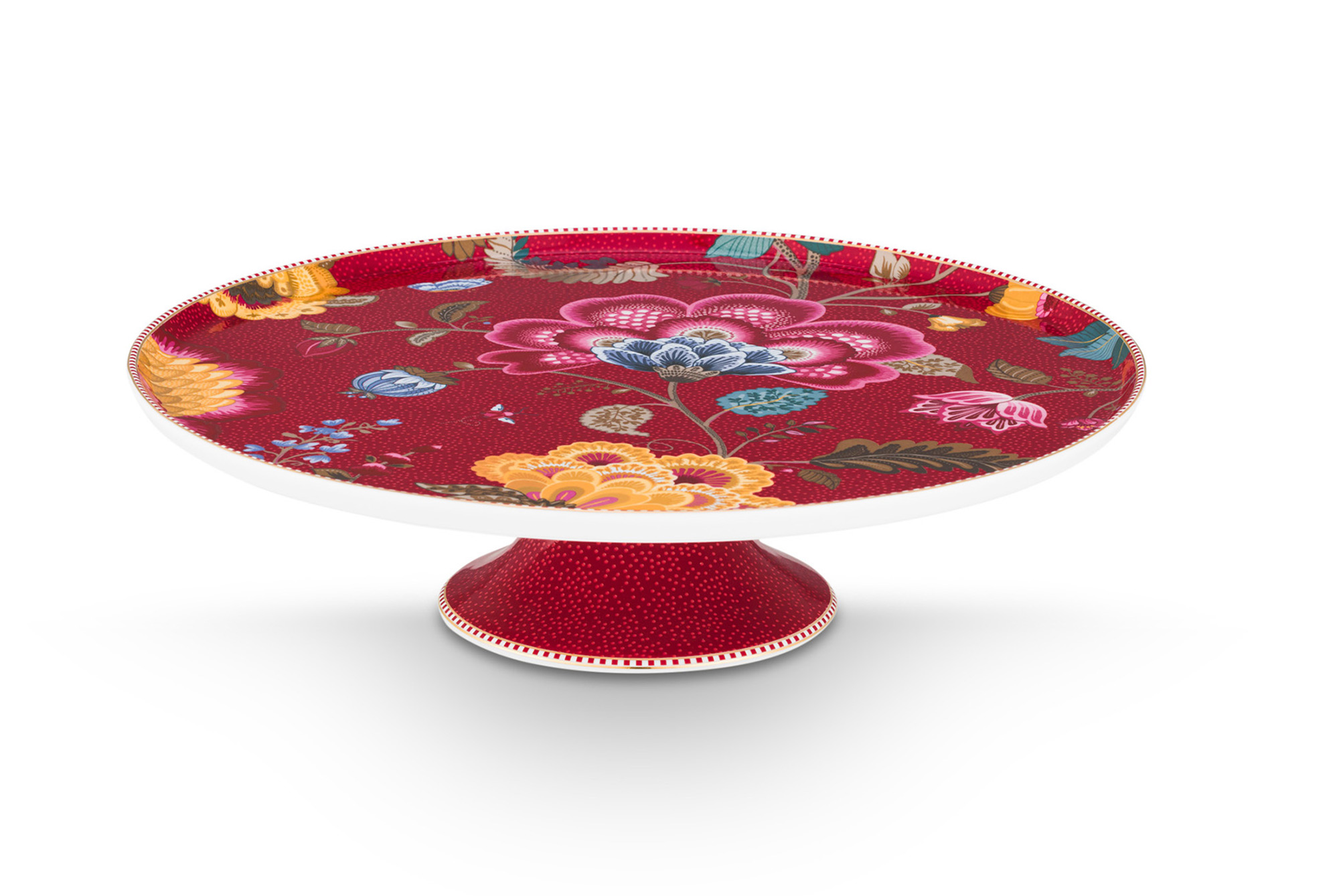 Pip Studio Kuchenplatte Blooming Tales | Dark Red