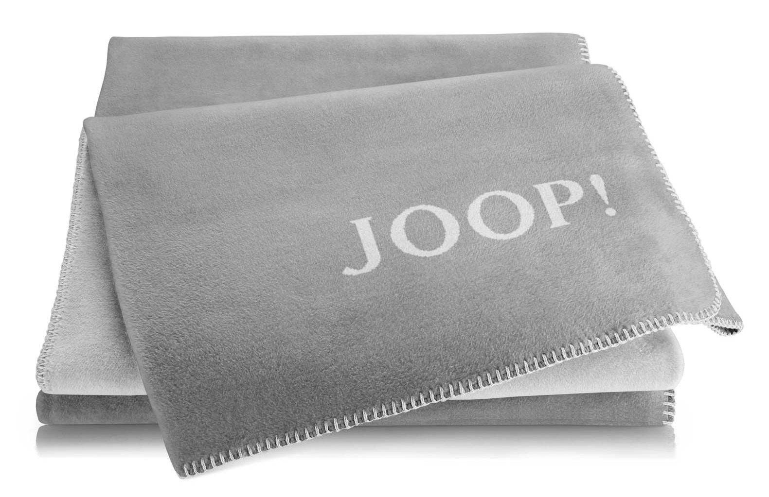 JOOP! Plaid / Wohndecke UNI-DOUBLEFACE | Graphit-Rauch JOOP! Plaid / Wohndecke UNI-DOUBLEFACE | Graphit-Rauch