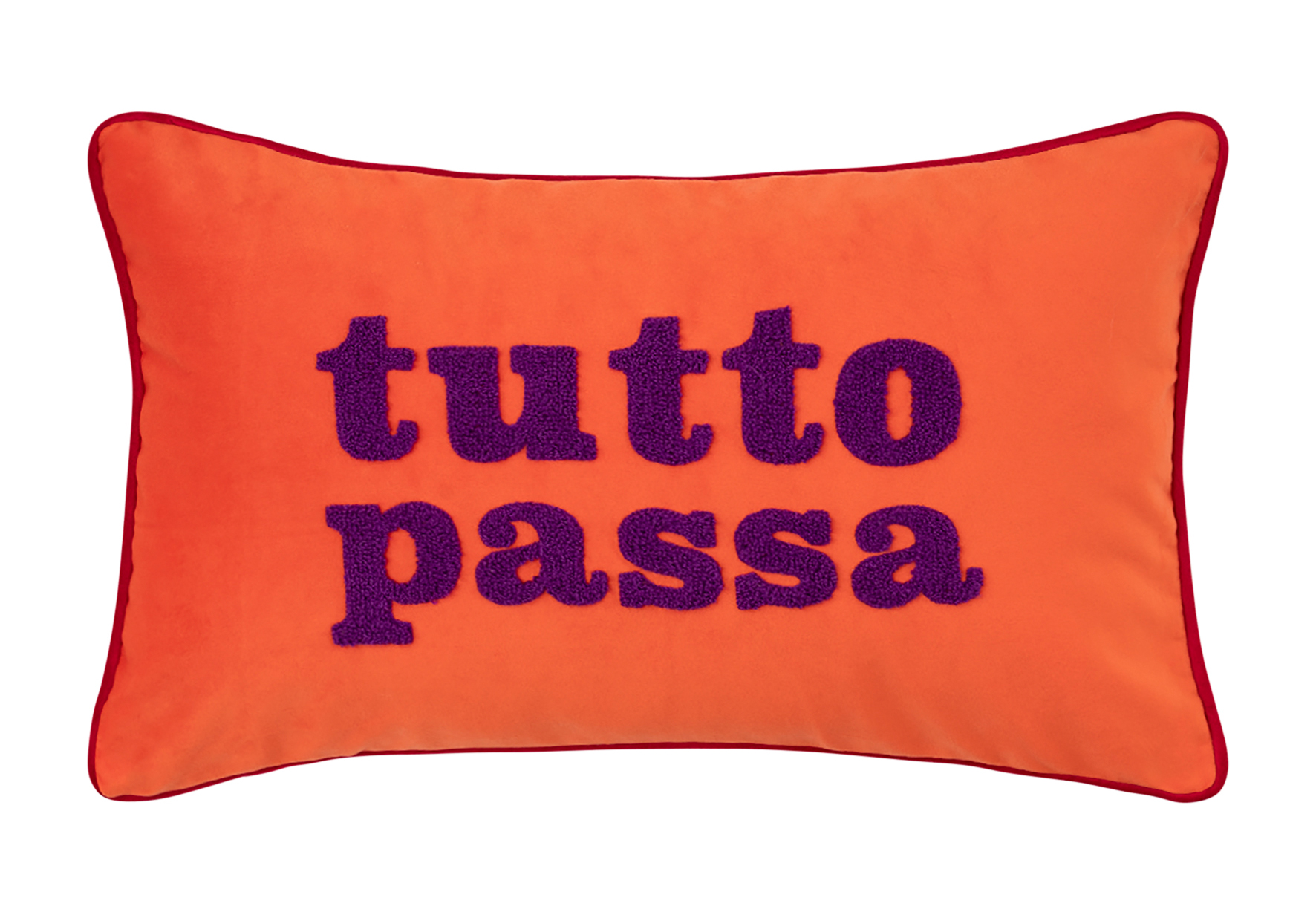 Pad Kissenhülle Letters TUTTO PASSA | orange