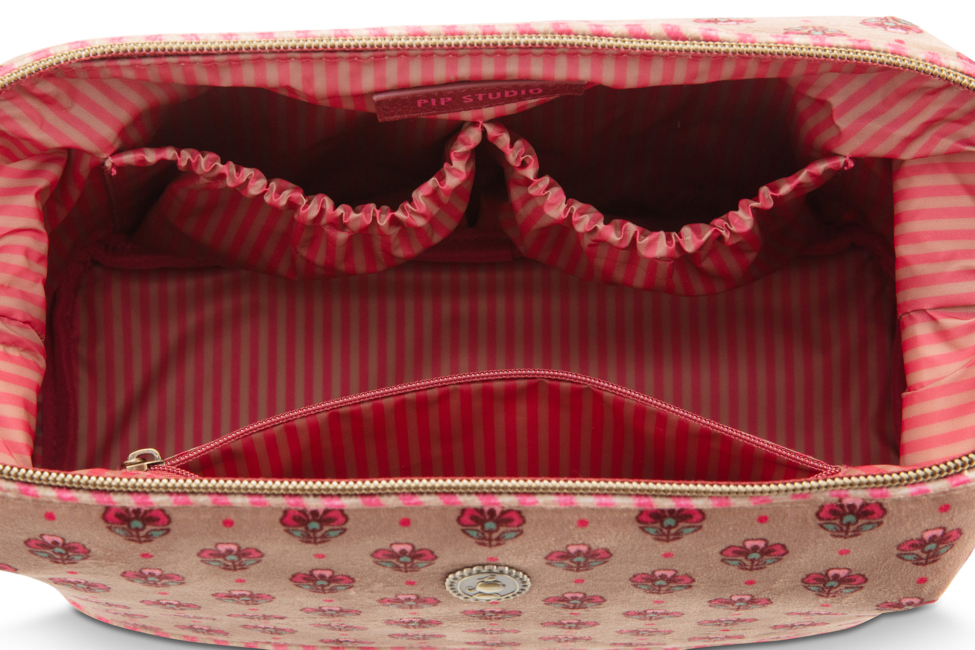 Pip Studio Kosmetiktasche Jaipur Flower | sand-pink