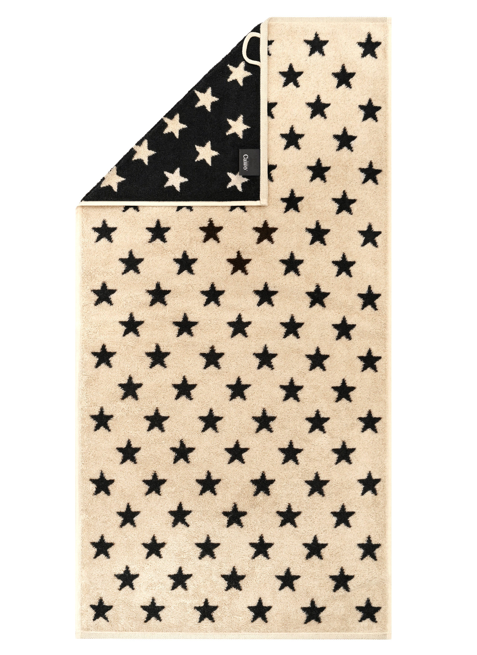 Cawö Handtuch New Stars 6261 | 37 beige/basalt