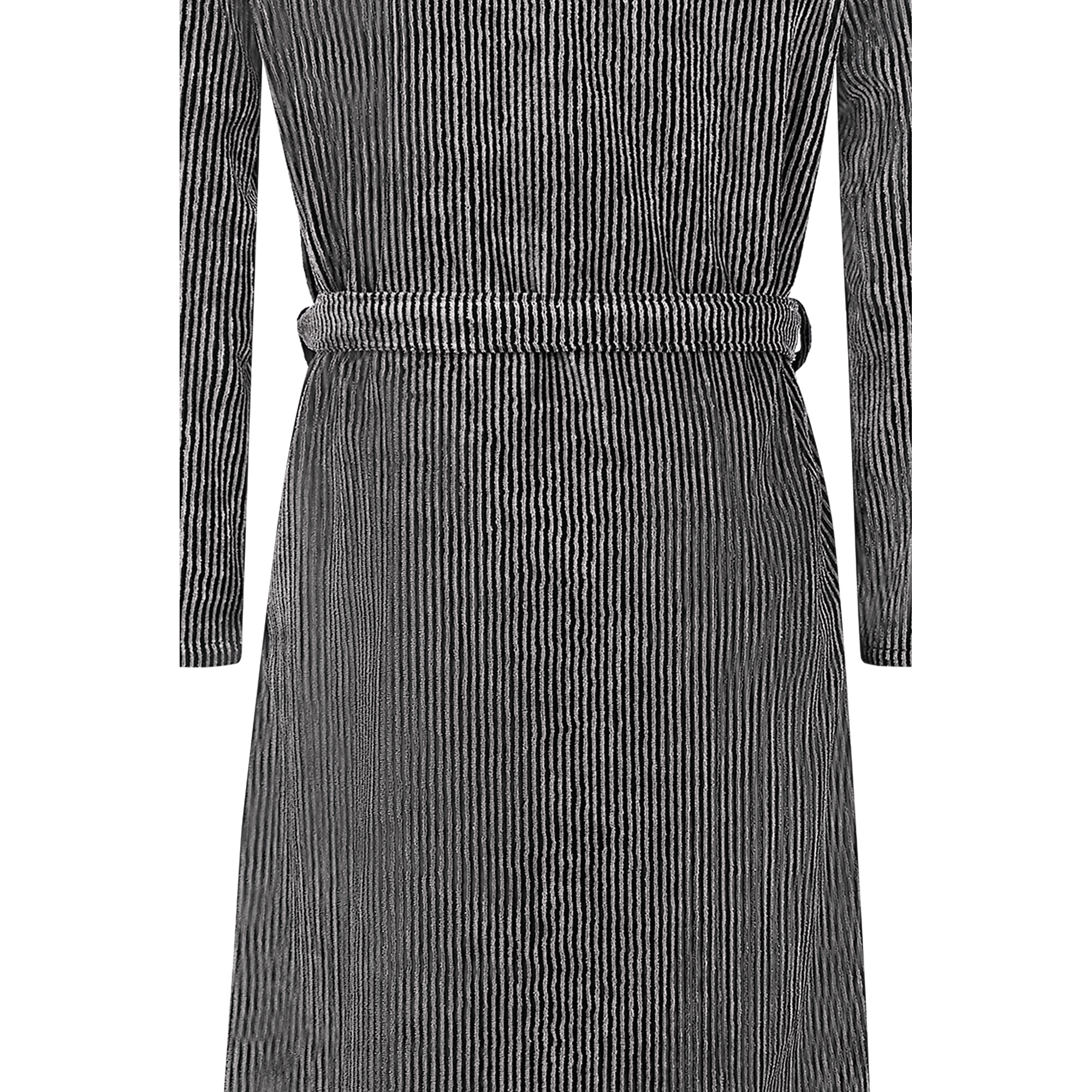 Cawö Herren Kimono-Bademantel  5840 | 97 natur-schwarz