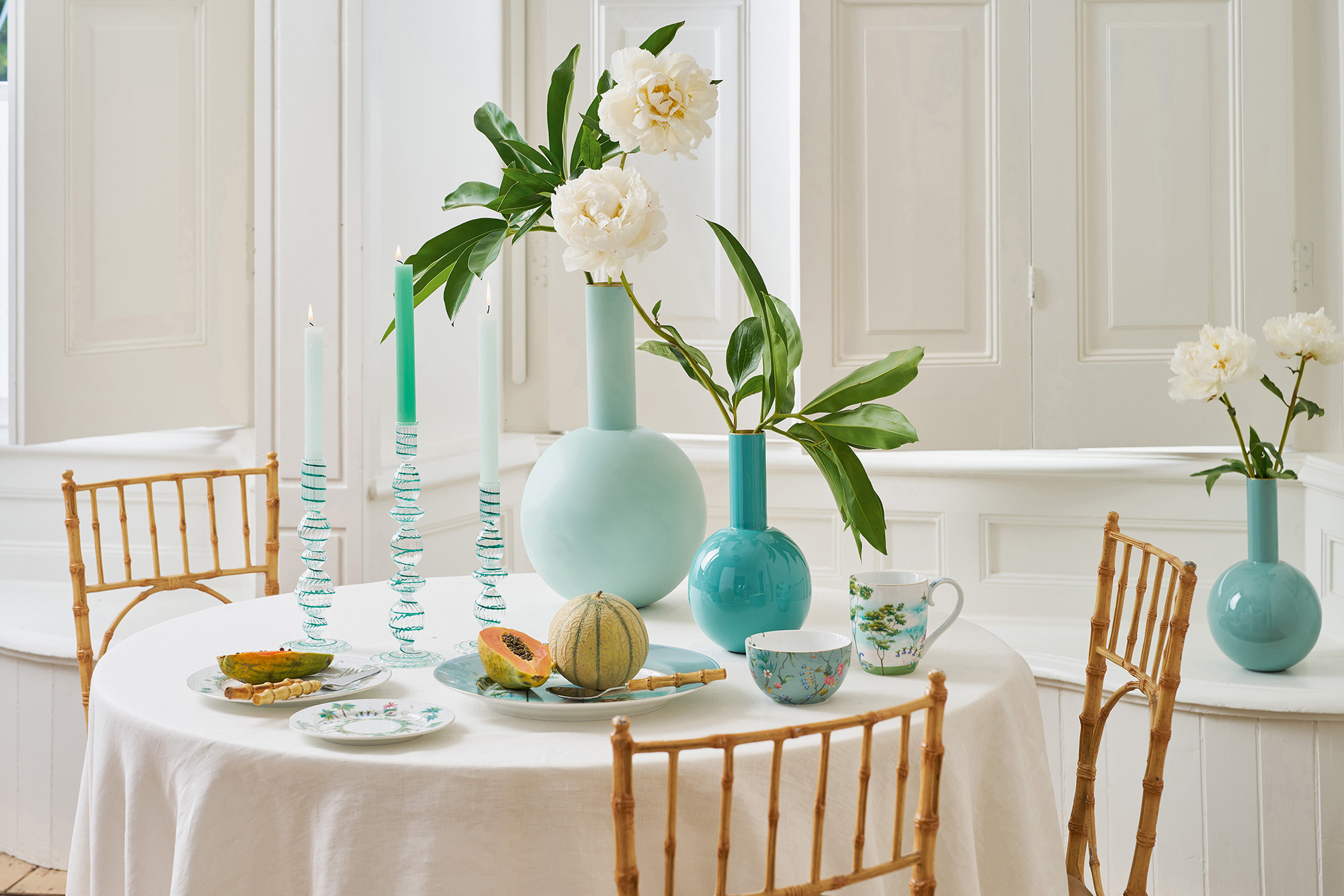 Pip Studio Vase Home Accessories | hellblau