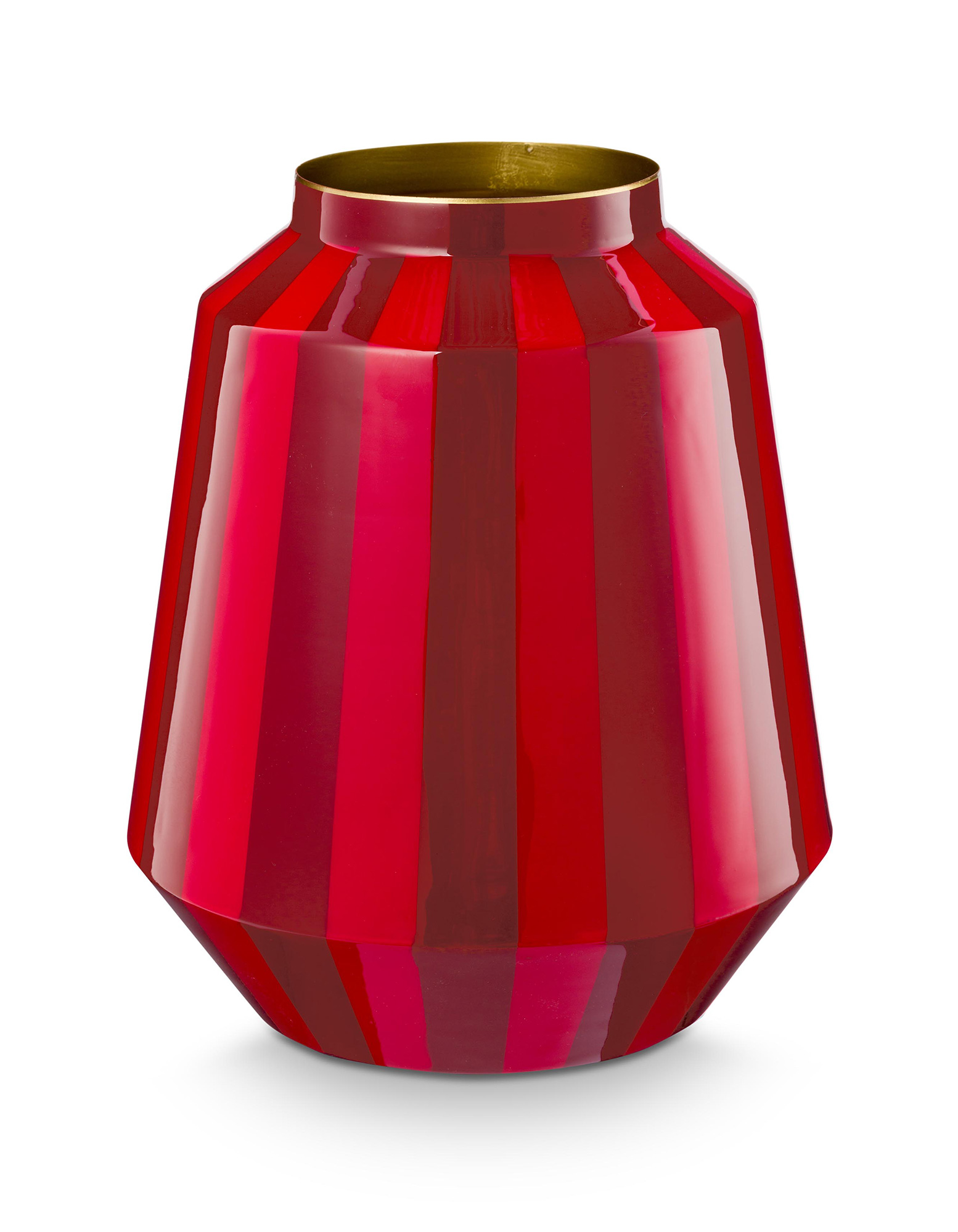 Pip Studio Vase Metall Home Accessories | dunkelrot