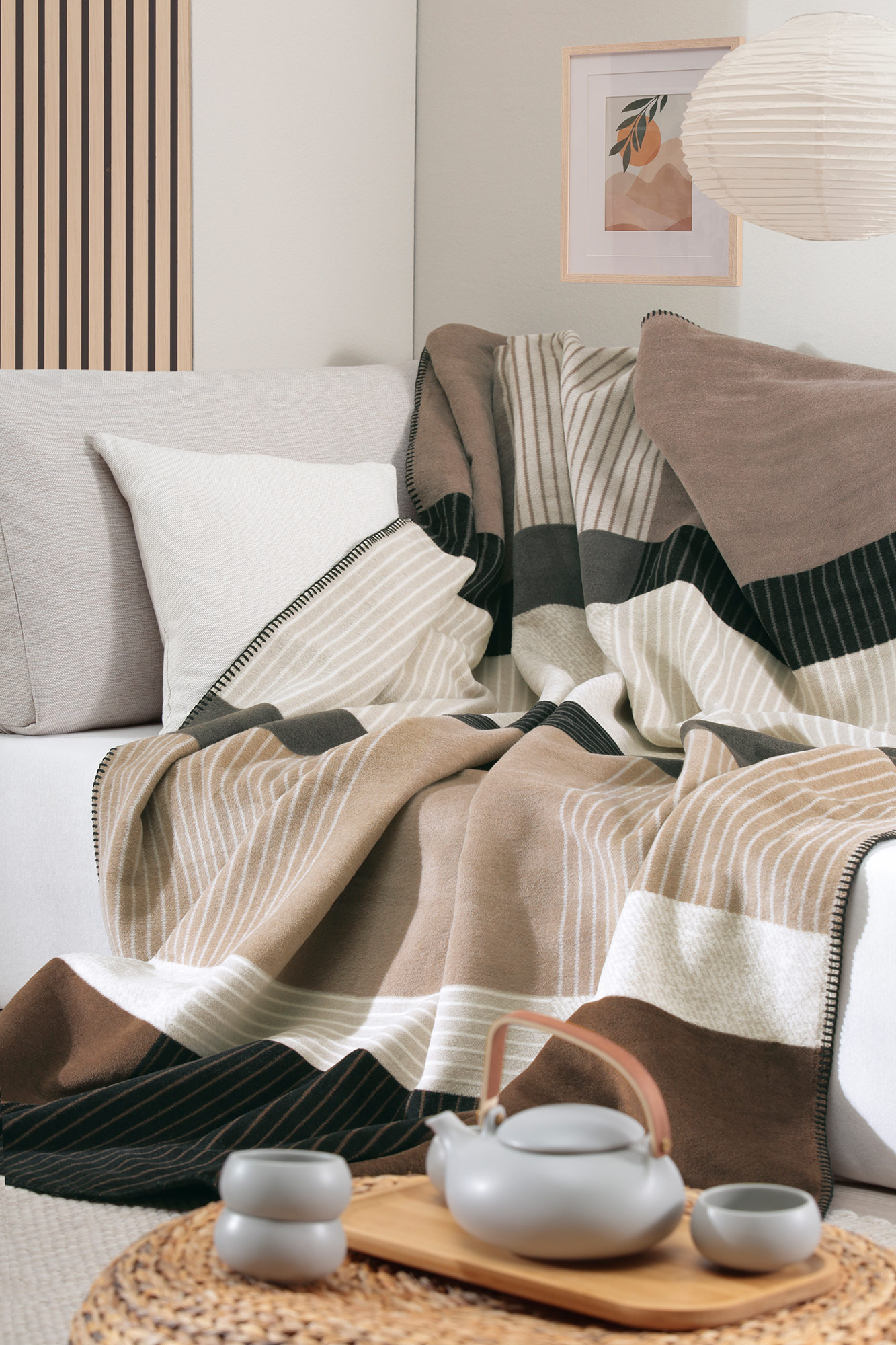 Biederlack Plaid / Decke Origin Check