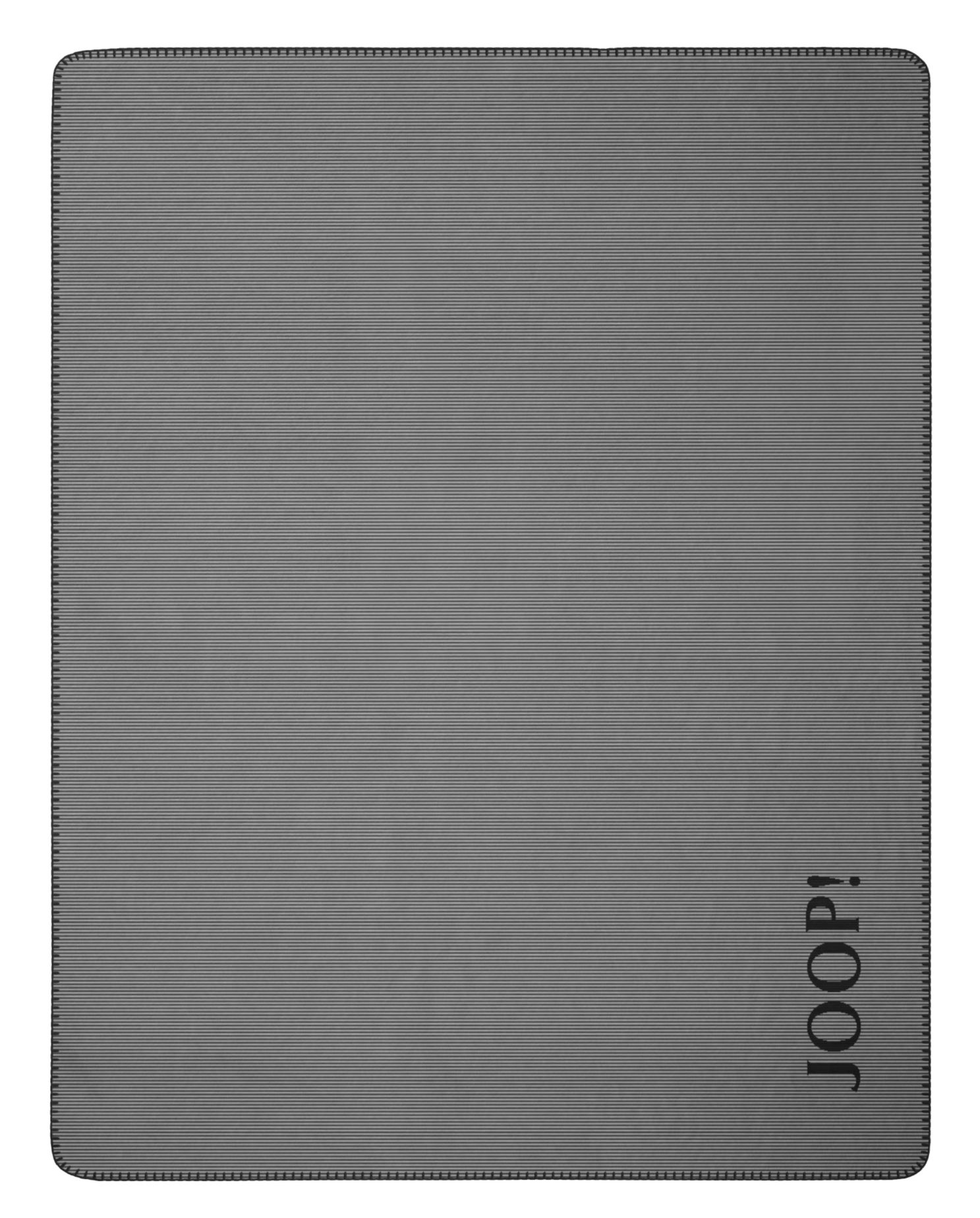 JOOP! Plaid / Wohndecke TOUCH | Anthrazit-Schw.