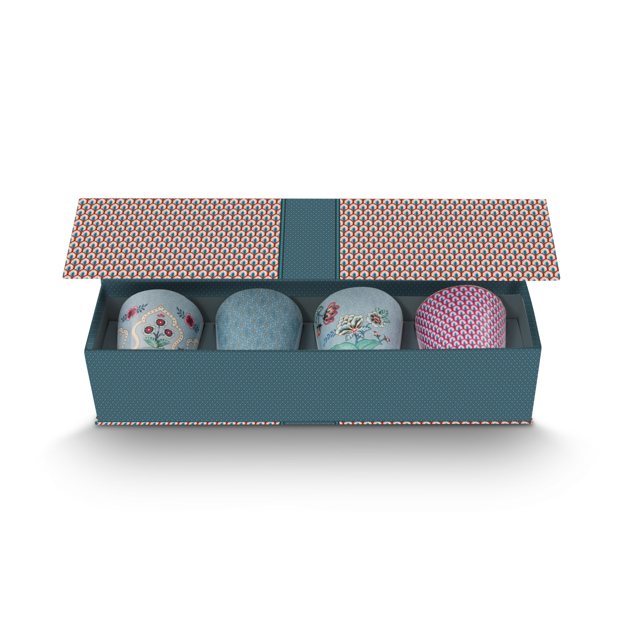 Pip Studio Geschenkset Becher Flower Festival | Blau