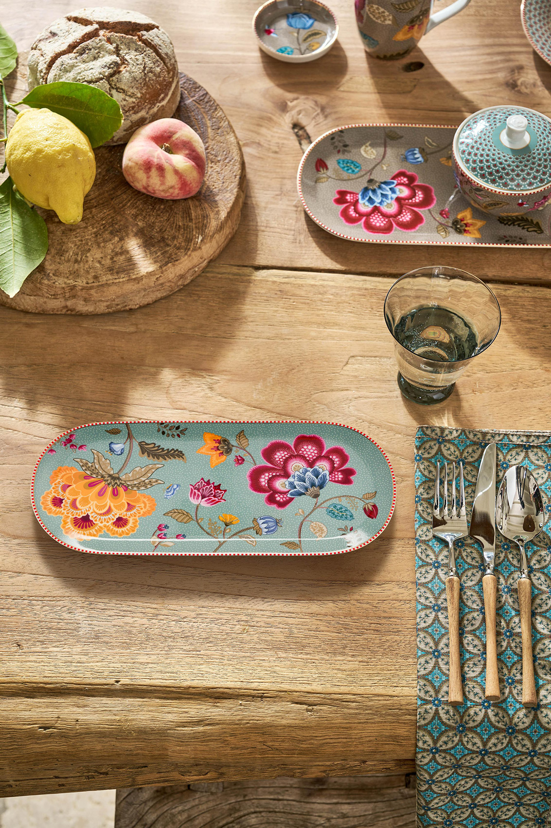 Pip Studio Tortenteller Blooming Tales | Blue