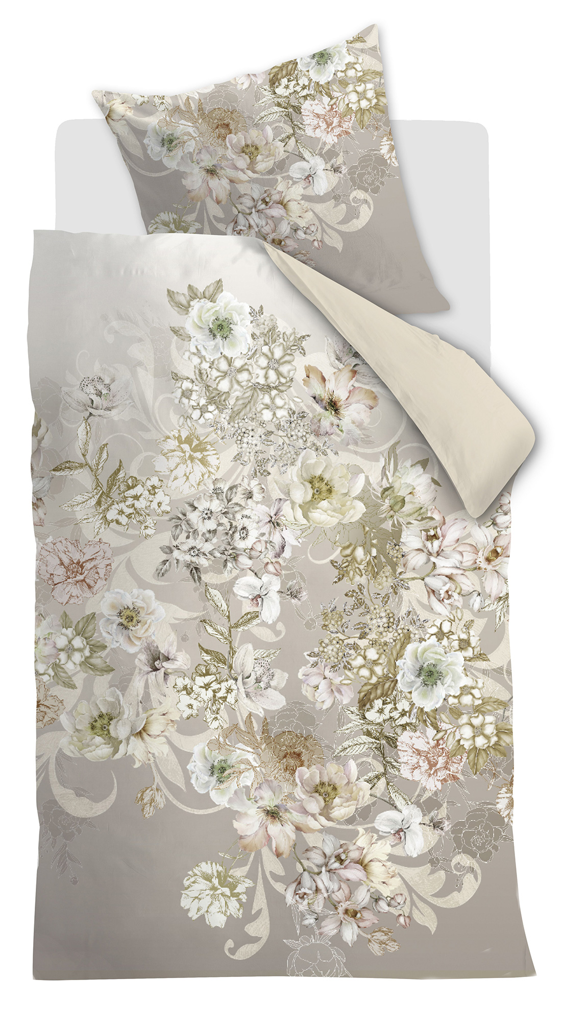 Beddinghouse Satin-Bettwäsche Existence | natur