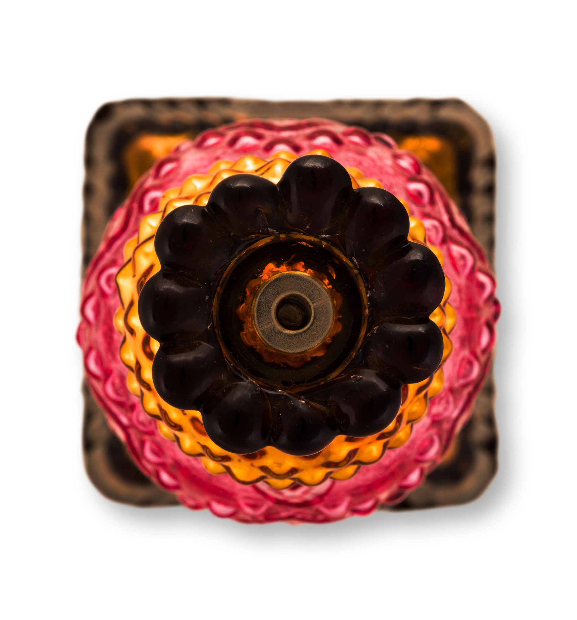 Pip Studio Glas-Kerzenhalter Love Birds | rot-gelb